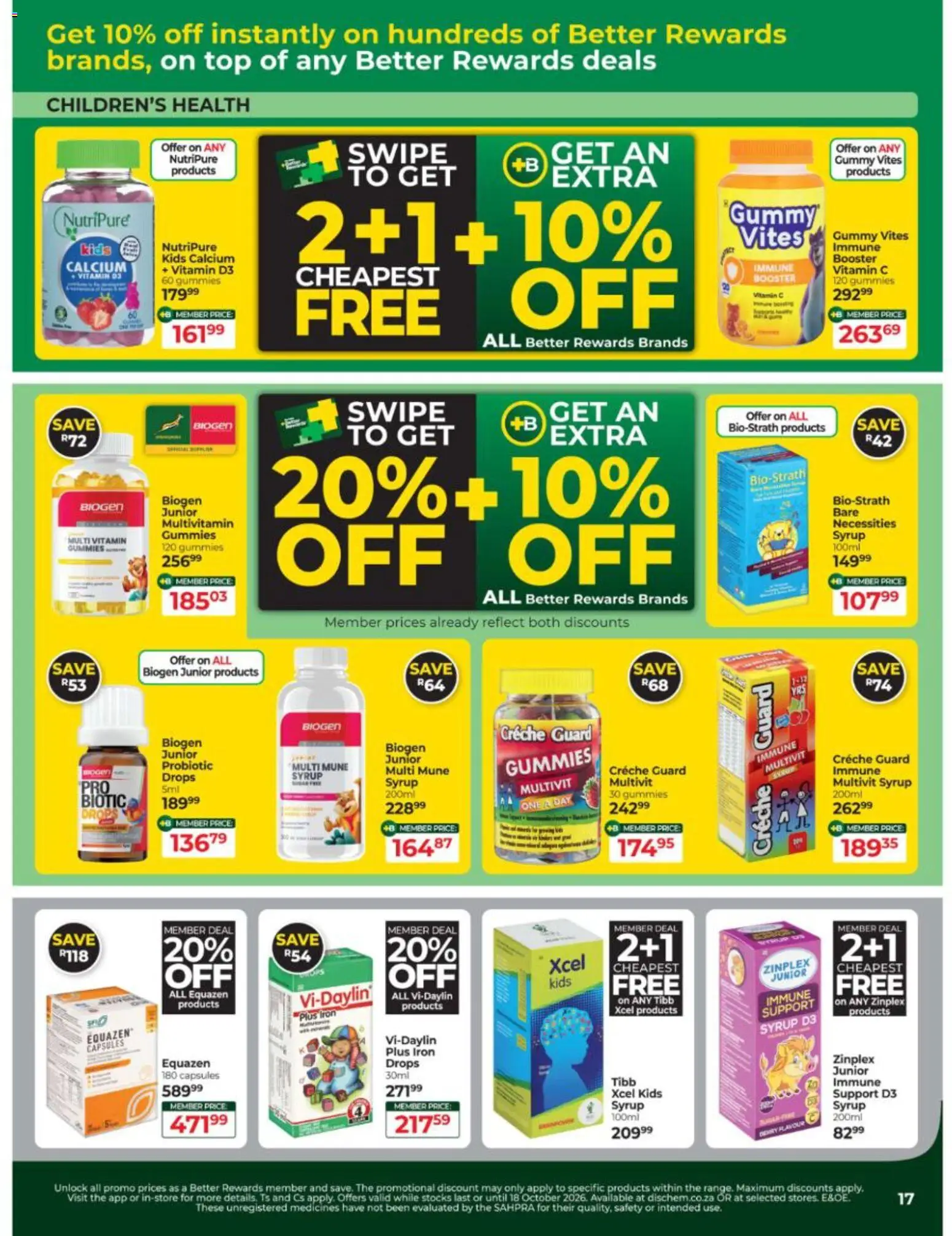 New Dis-Chem catalogue – valid from 15/09/2026 | Page: 17 | Products: Iron, Syrup