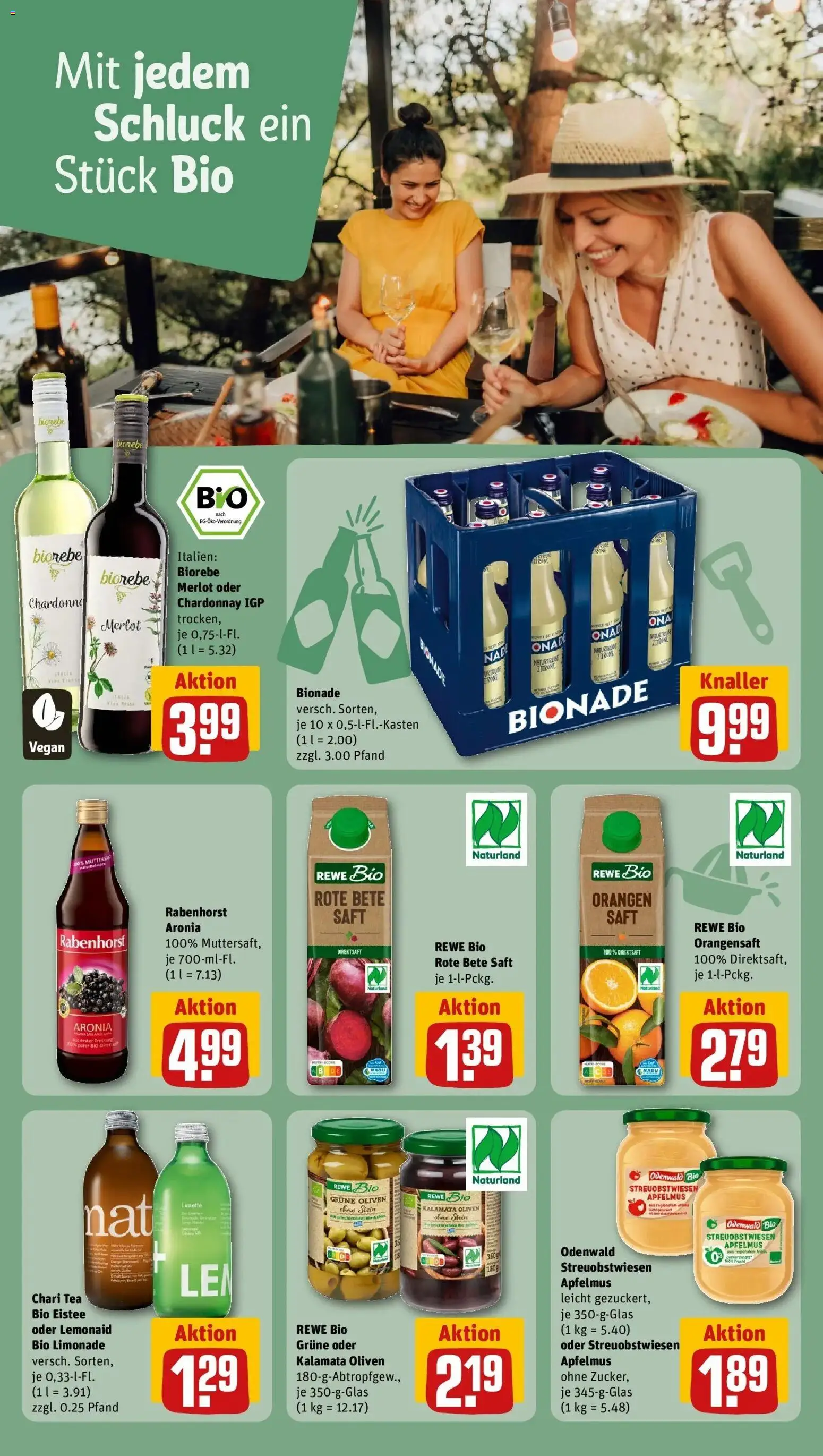 REWE Prospekt ab 14.09.2026 zum Blättern » Angebote | Seite: 21 | Produkte: Orangen, Bionade, Saft, Apfelmus
