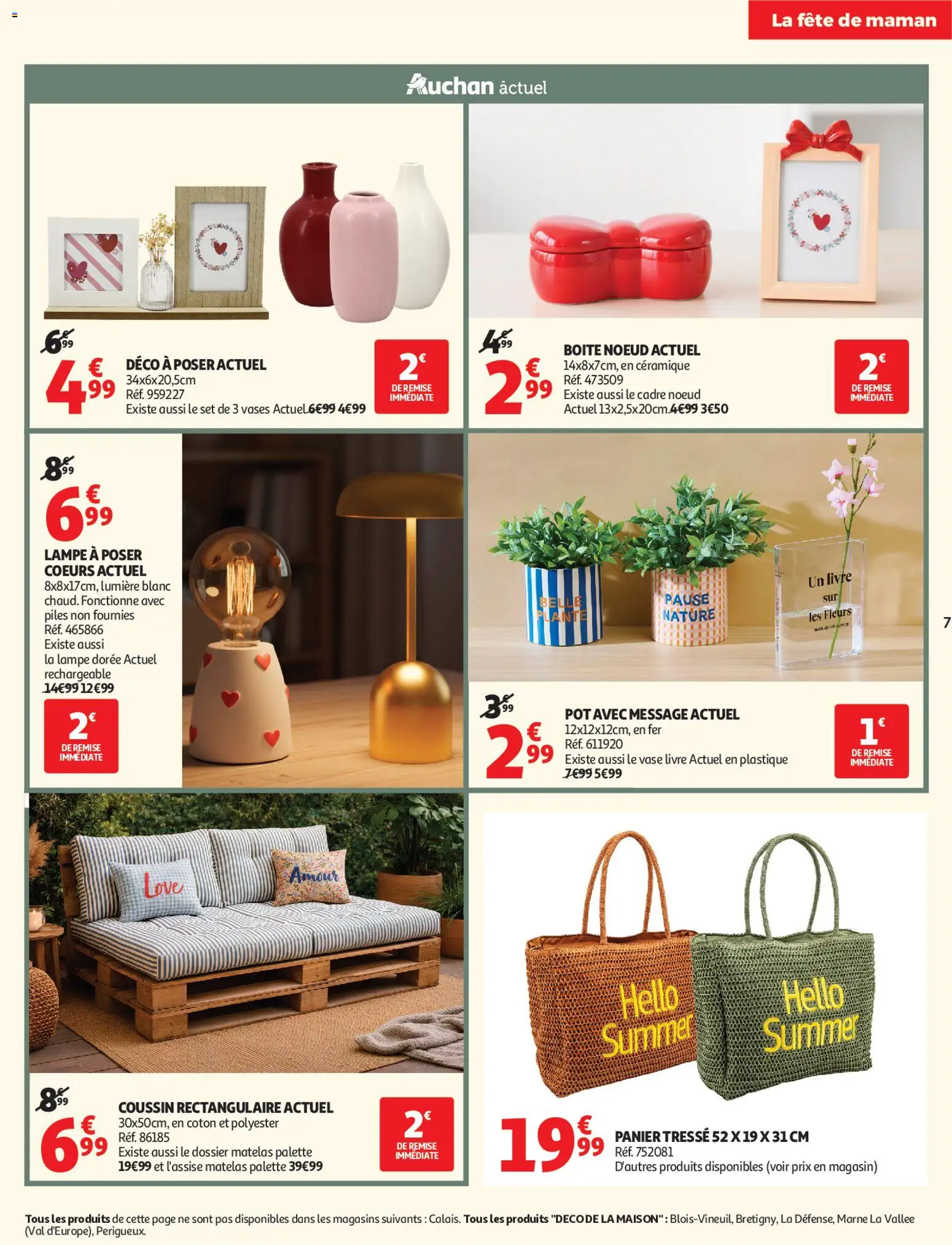 {H1} | Page: 7 | Produits: Coton, Matelas, Vase, Cadre