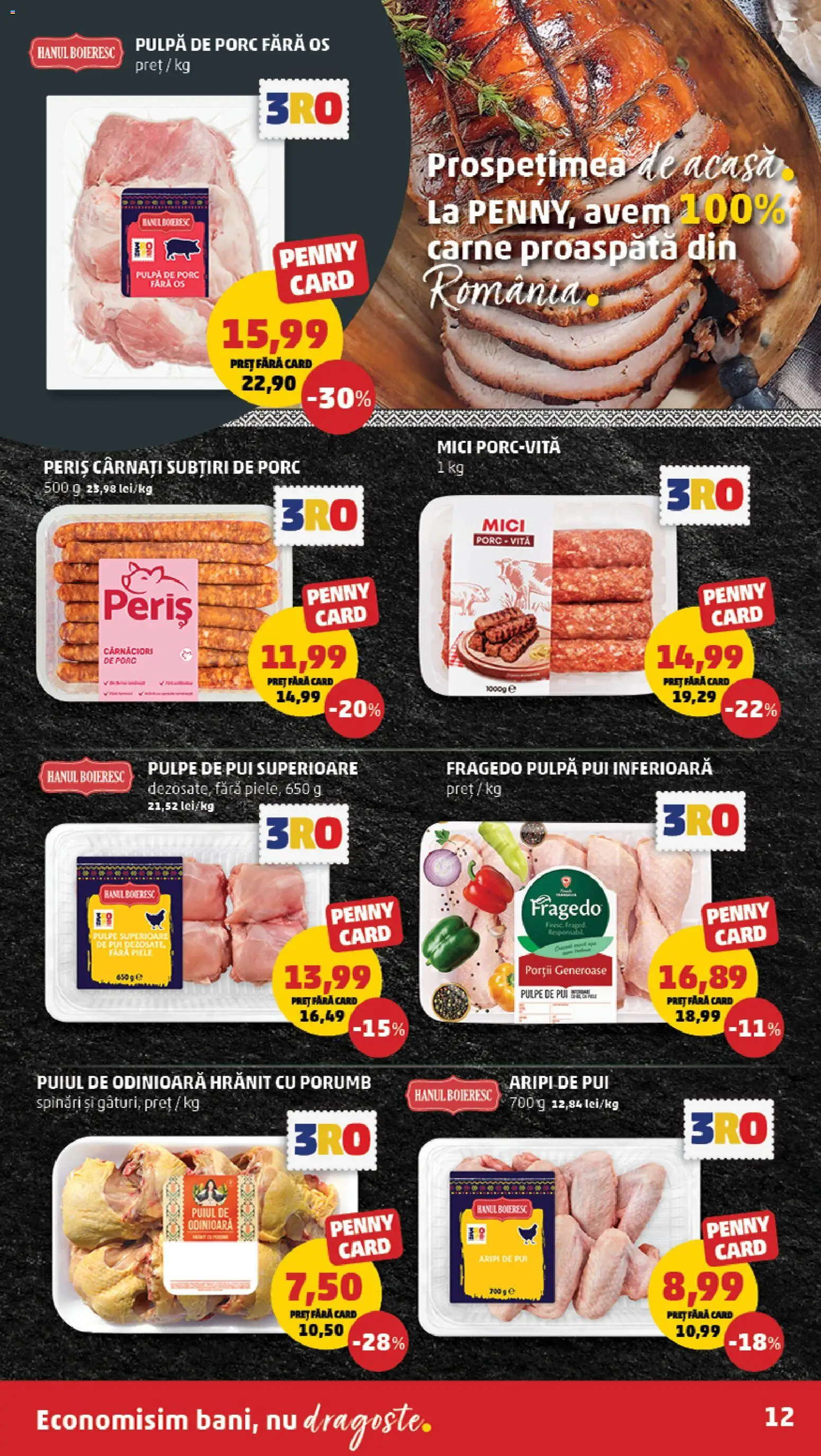 Noul catalog PENNY – valabil de la 23.09.2026 | Pagină: 12 | Produse: Vită, Mici, Porumb, Cârnați