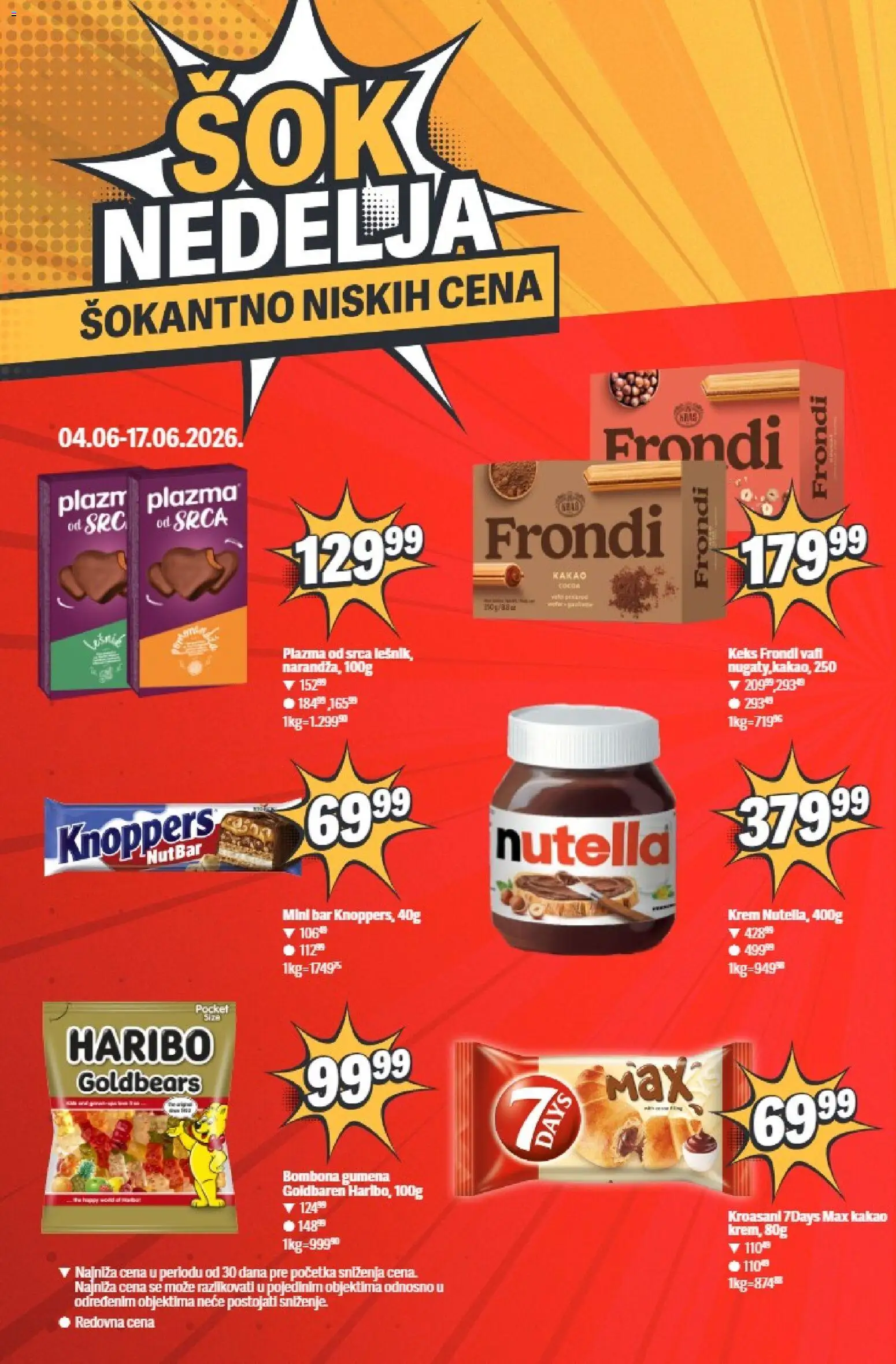 Maxi katalog - važi od 11.06.2026 | Strana: 10 | Proizvode: Keks, Plazma, Haribo, Nutella
