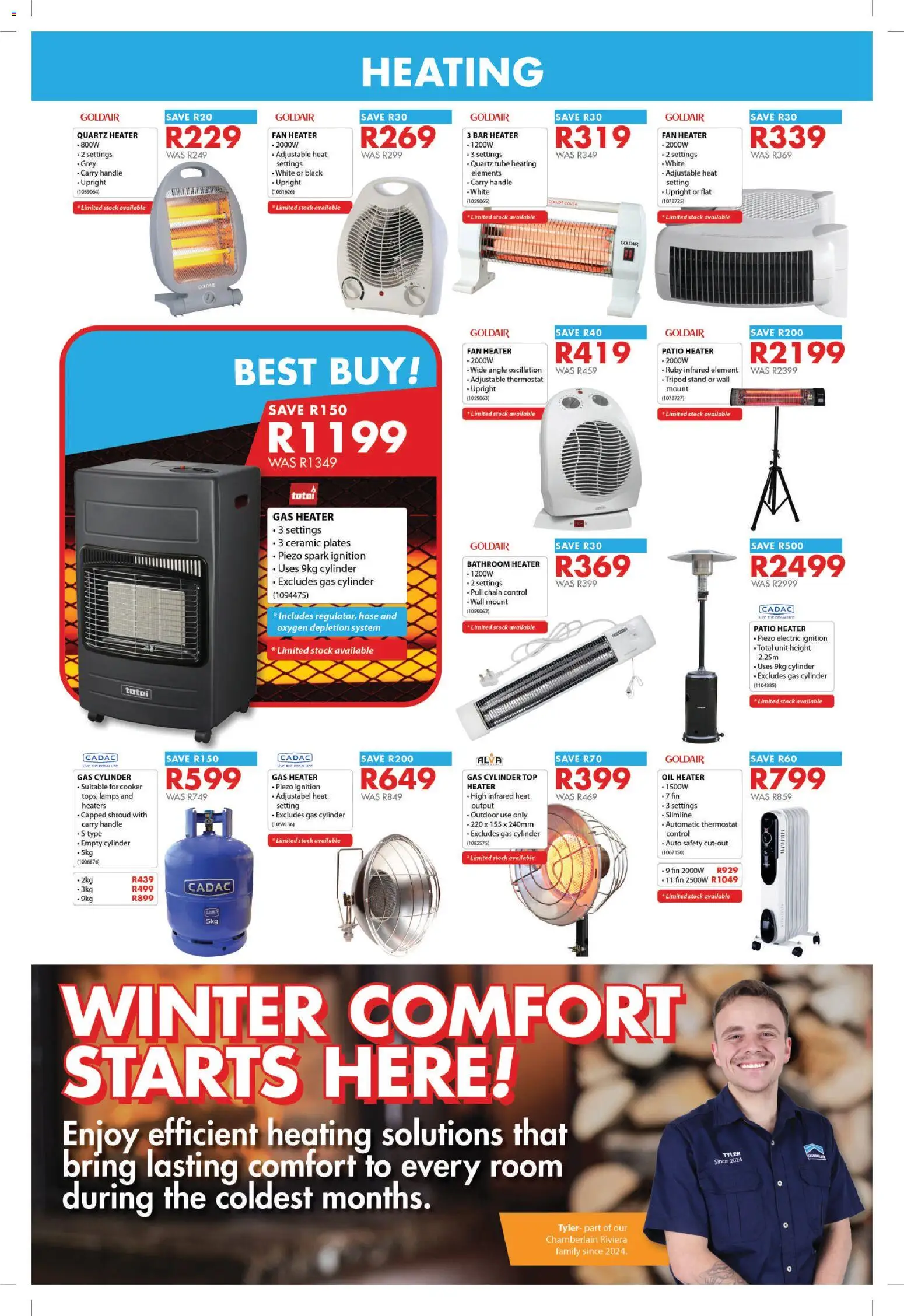 New Chamberlain catalogue – valid from 18.06.2026 | Page: 2 | Products: Cover, Fan, Fan heater, Cooker