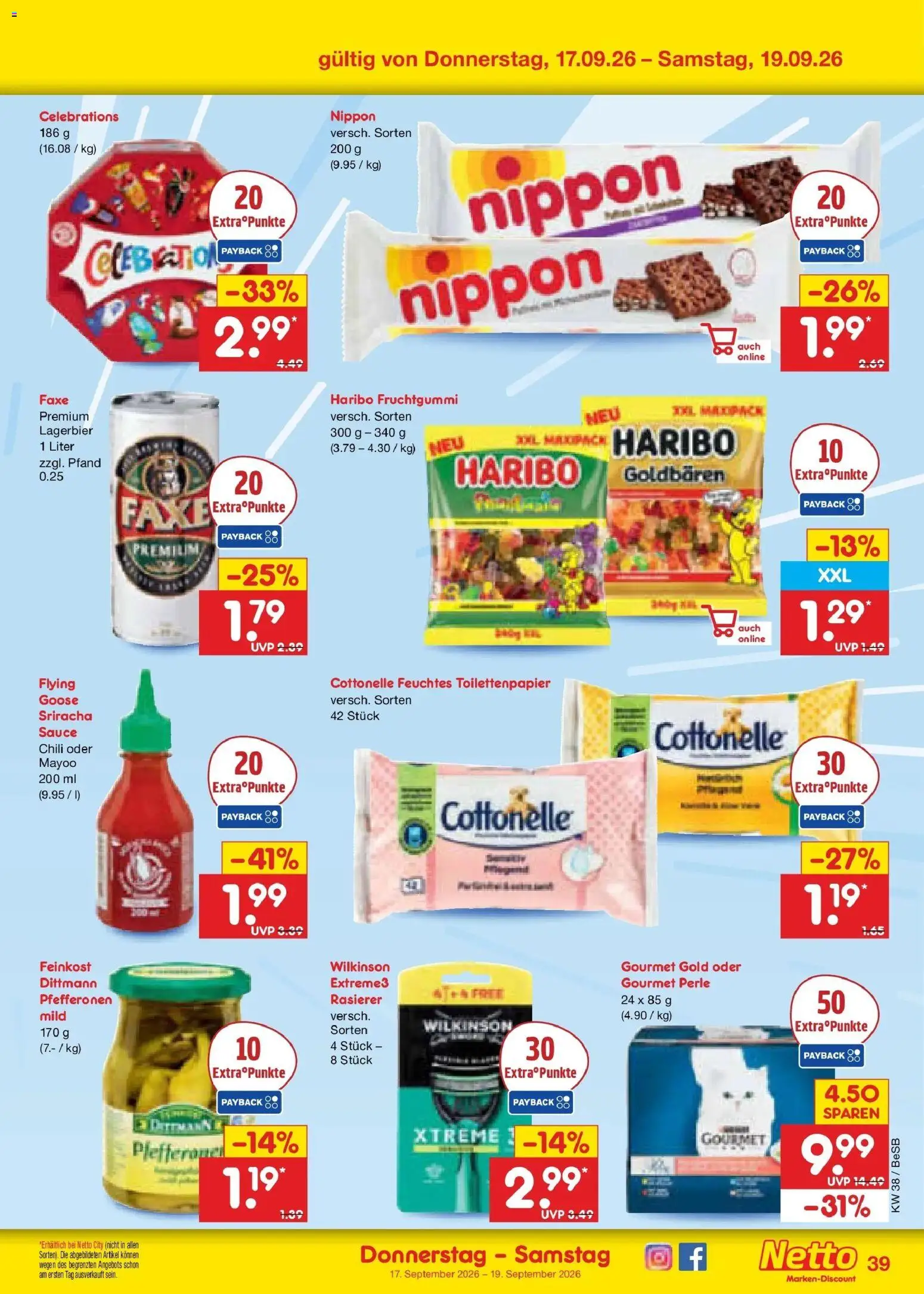 Netto Marken-Discount Prospekt Berlin-Prenzlauer Berg – gültig ab 14.09.2026 | Seite: 53 | Produkte: Haribo, Celebrations, Chili, Feuchtes Toilettenpapier
