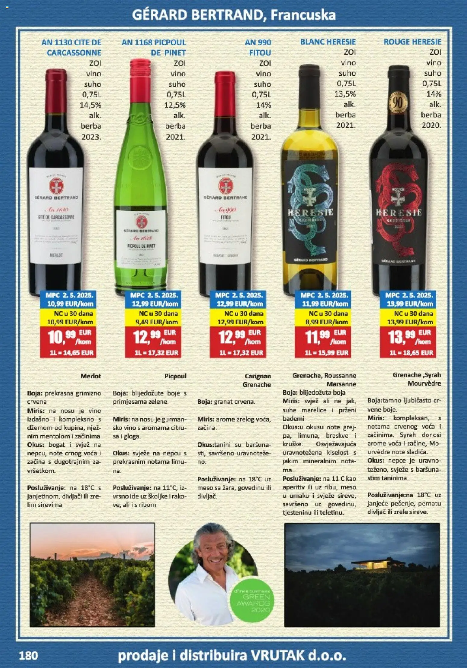 Vrutak katalog | vrijedi od 01.11.2025 | Stranica: 180 | Proizvodi: Aperitiv, Meso, Vino, Breskve