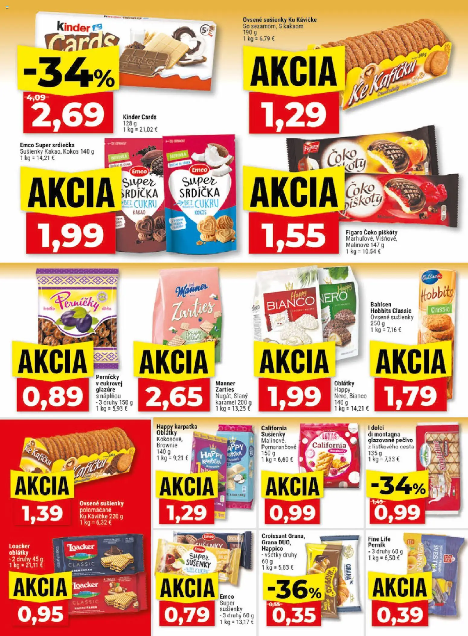 Nové Klas akcie – leták je platný od 17.08.2026 | Strana: 19 | Produkty: Kokos, Croissant, Sušienky, Oblátky