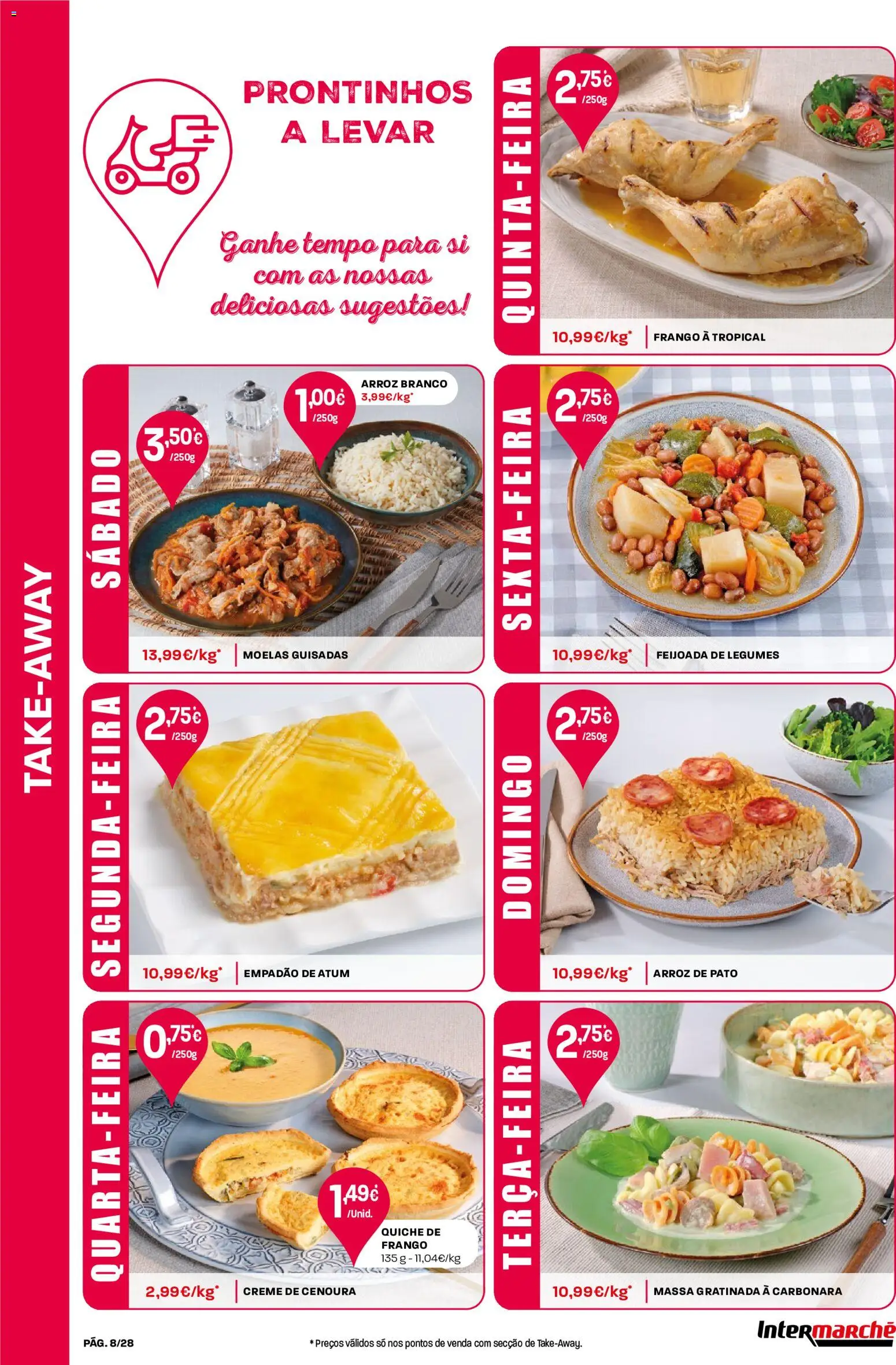 Intermarché Folheto Contact │ válido de 11.06.2026 | Página: 8 | Produtos: Frango, Arroz, Creme, Moelas