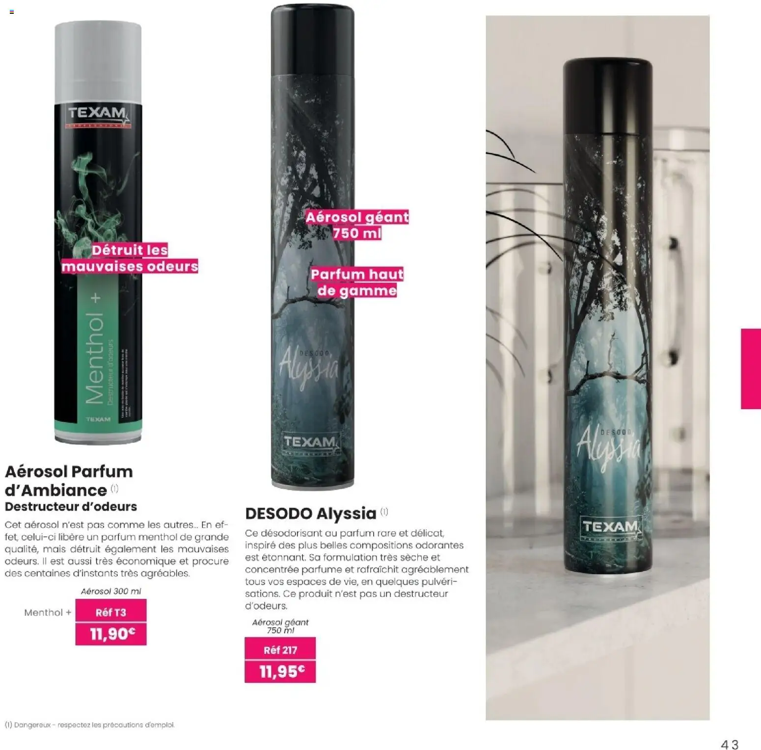 {H1} | Page: 43 | Produits: Parfum, Mais, Désodorisant