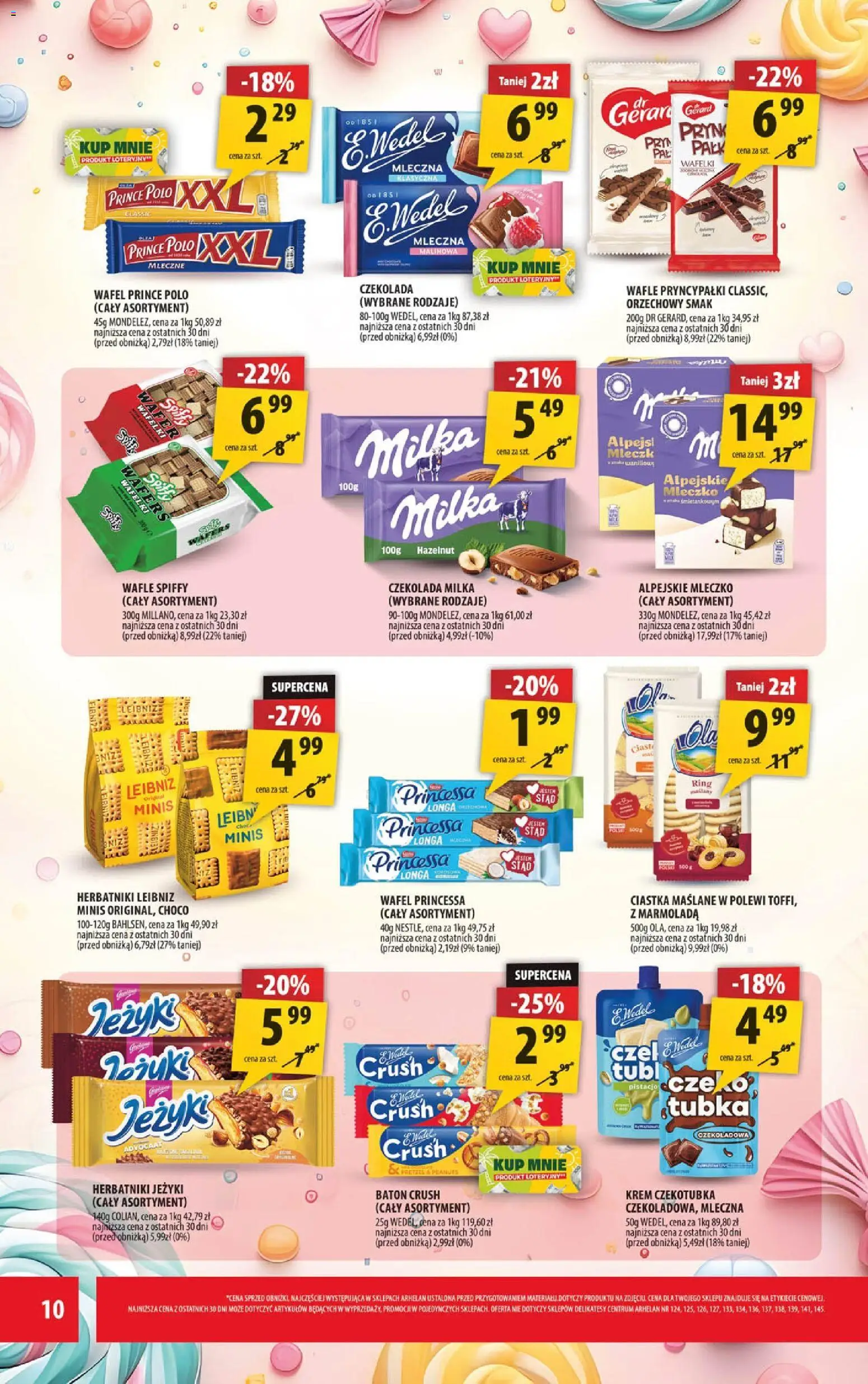 Arhelan gazetka od 01.06.2026 | Strona: 10 | Produkty: Czekoladowa, Herbatniki, Wafelki, Krem