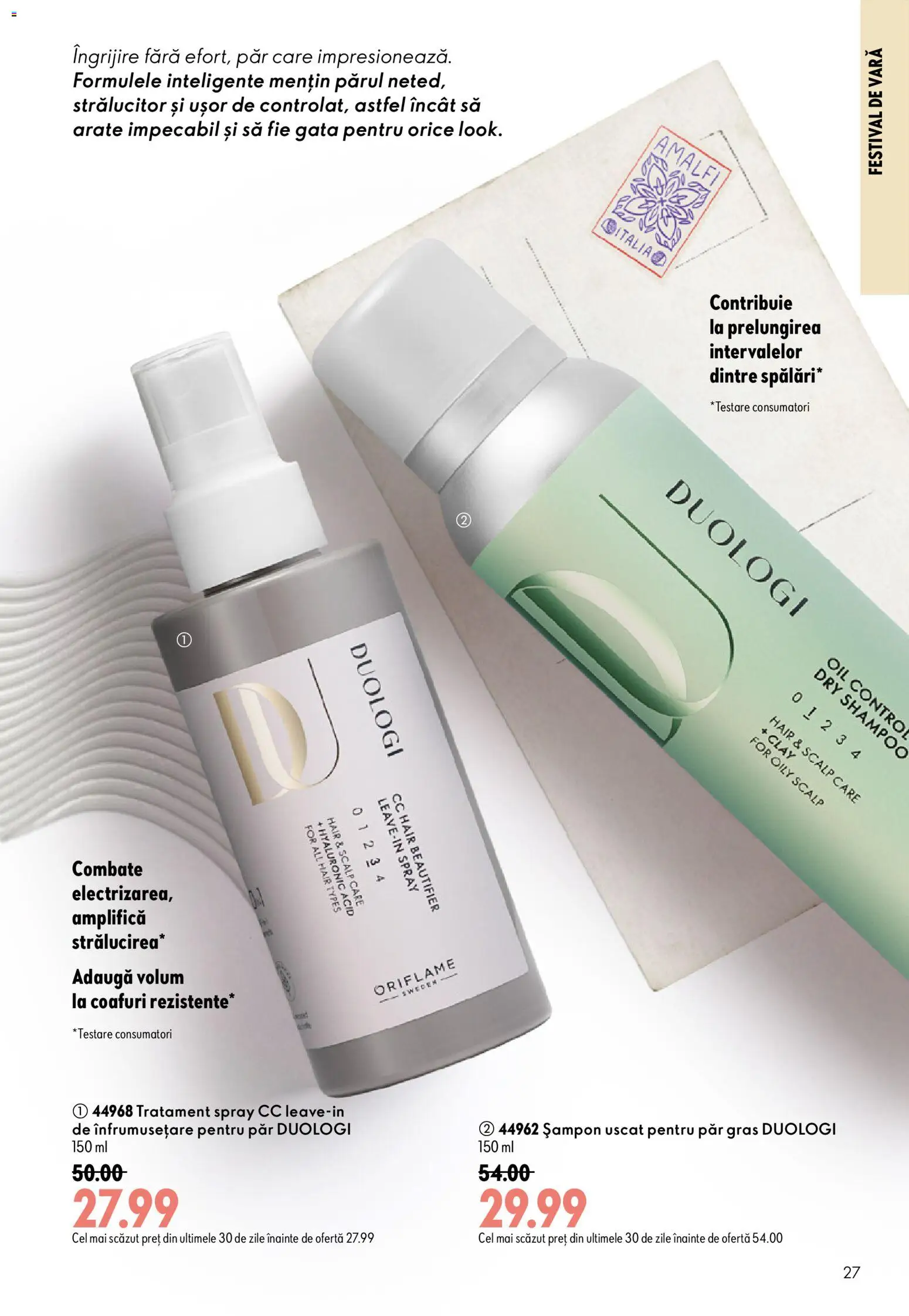 Noul catalog Oriflame – valabil de la 08.07.2026 | Pagină: 27 | Produse: Șampon, Șampon uscat