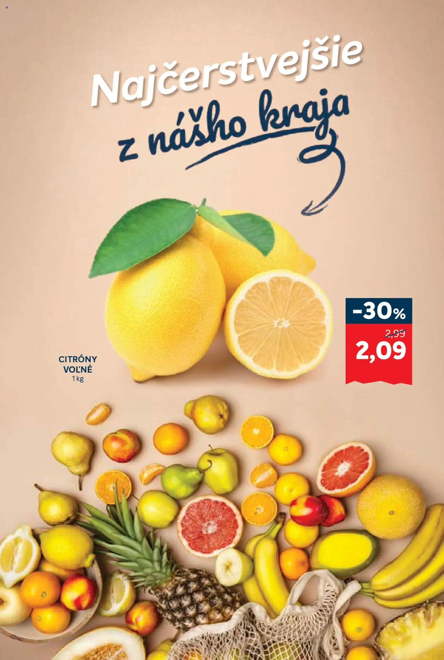 Nové Kraj akcie – leták je platný od 29.10.2026 | Strana: 3 | Produkty: Citróny