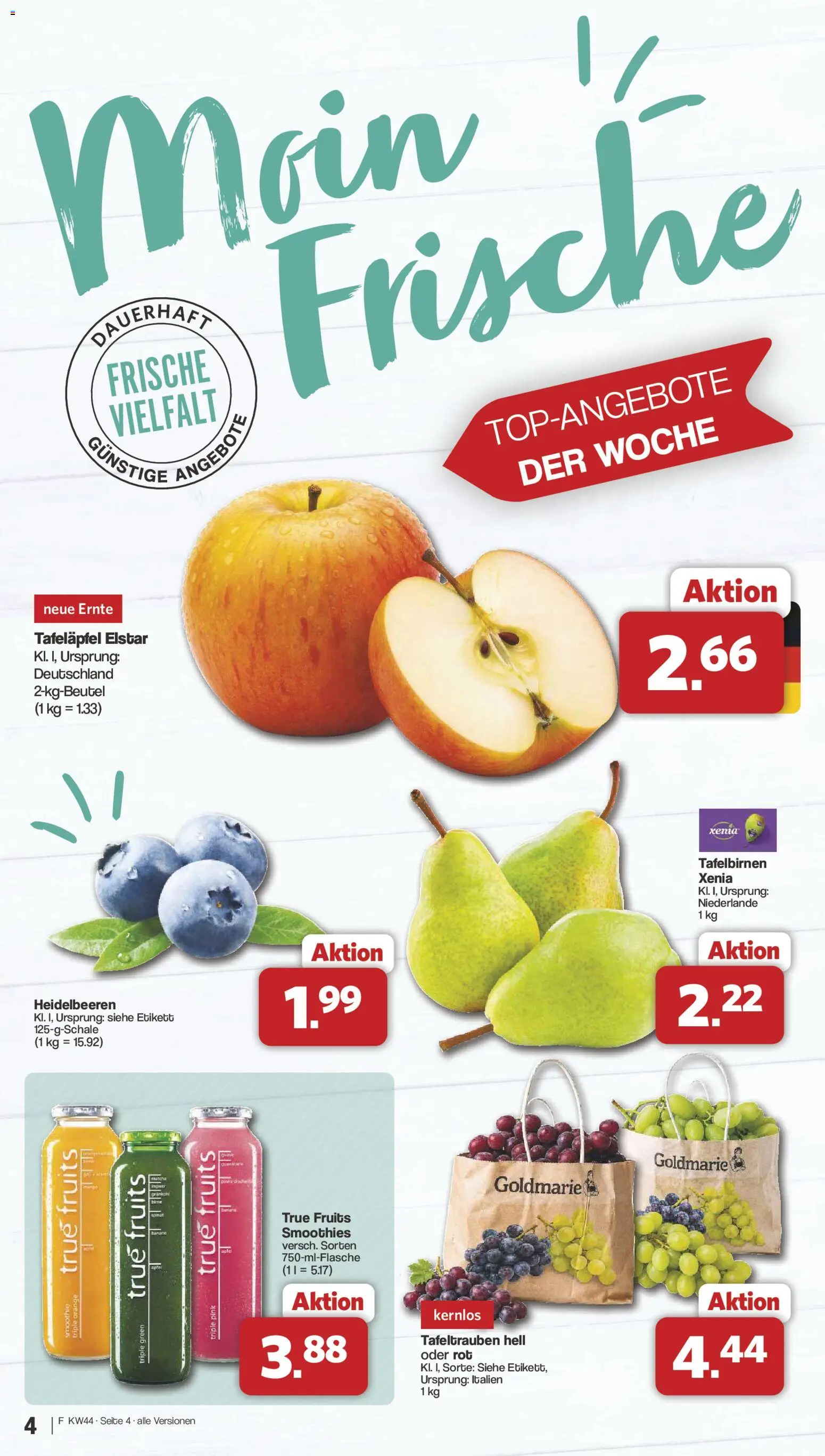 Famila Nordwest Prospekt – gültig ab 26.10.2026 | Seite: 4 | Produkte: Heidelbeeren