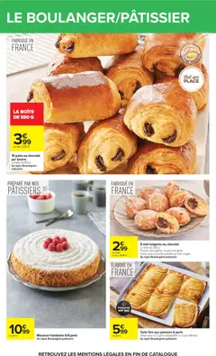 Carrefour - Prévisualisation de Tarte fine aux pommes 6 parts, Existe aussi en 2 parts individuelles à un prix différent. Au rayon Boulangerie-patisserie valide à partir de 04/08/2026 | Page: 35
