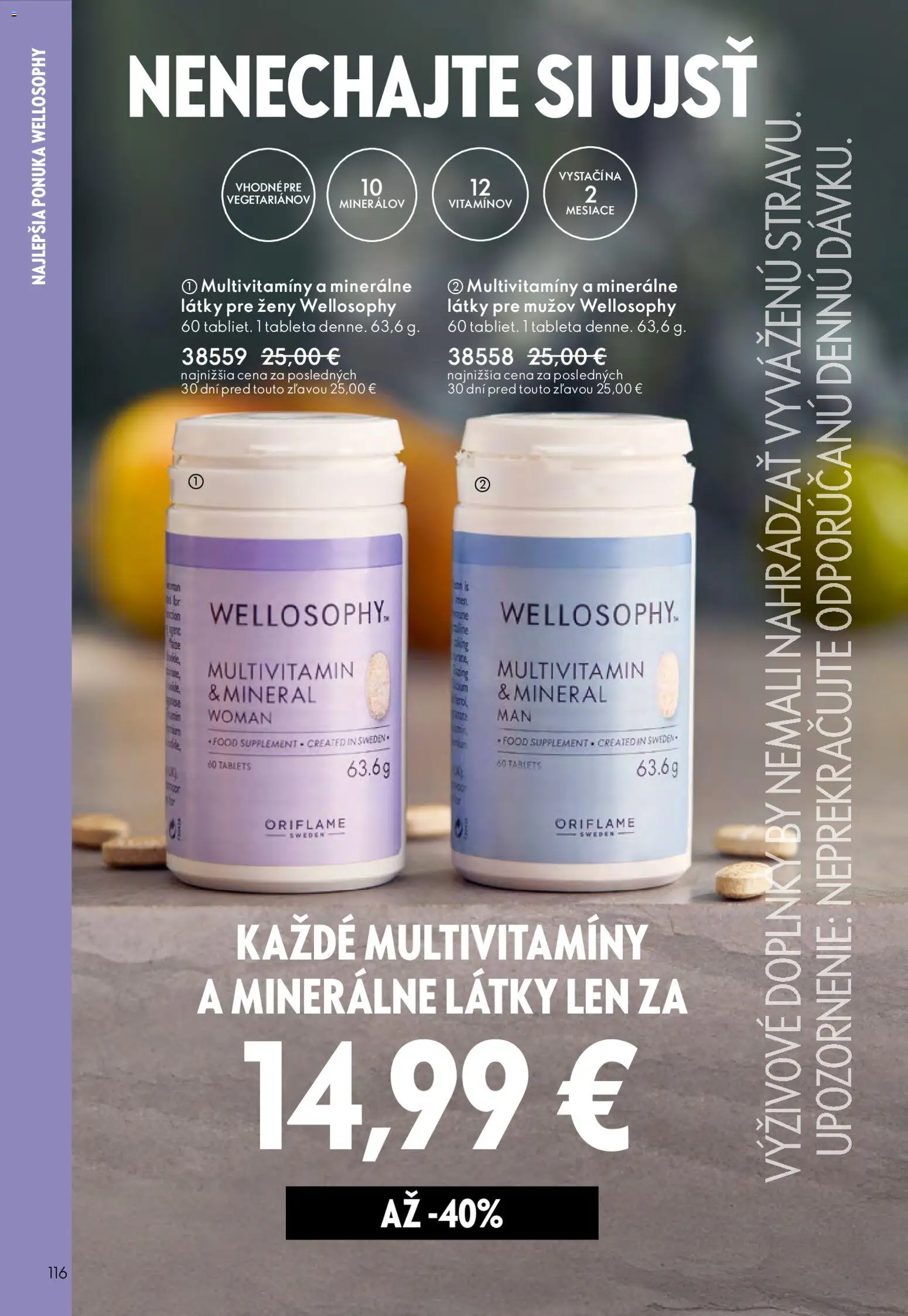 Nové Oriflame akcie – leták je platný od 25.03.2026 | Strana: 116 | Produkty: Multivitamín