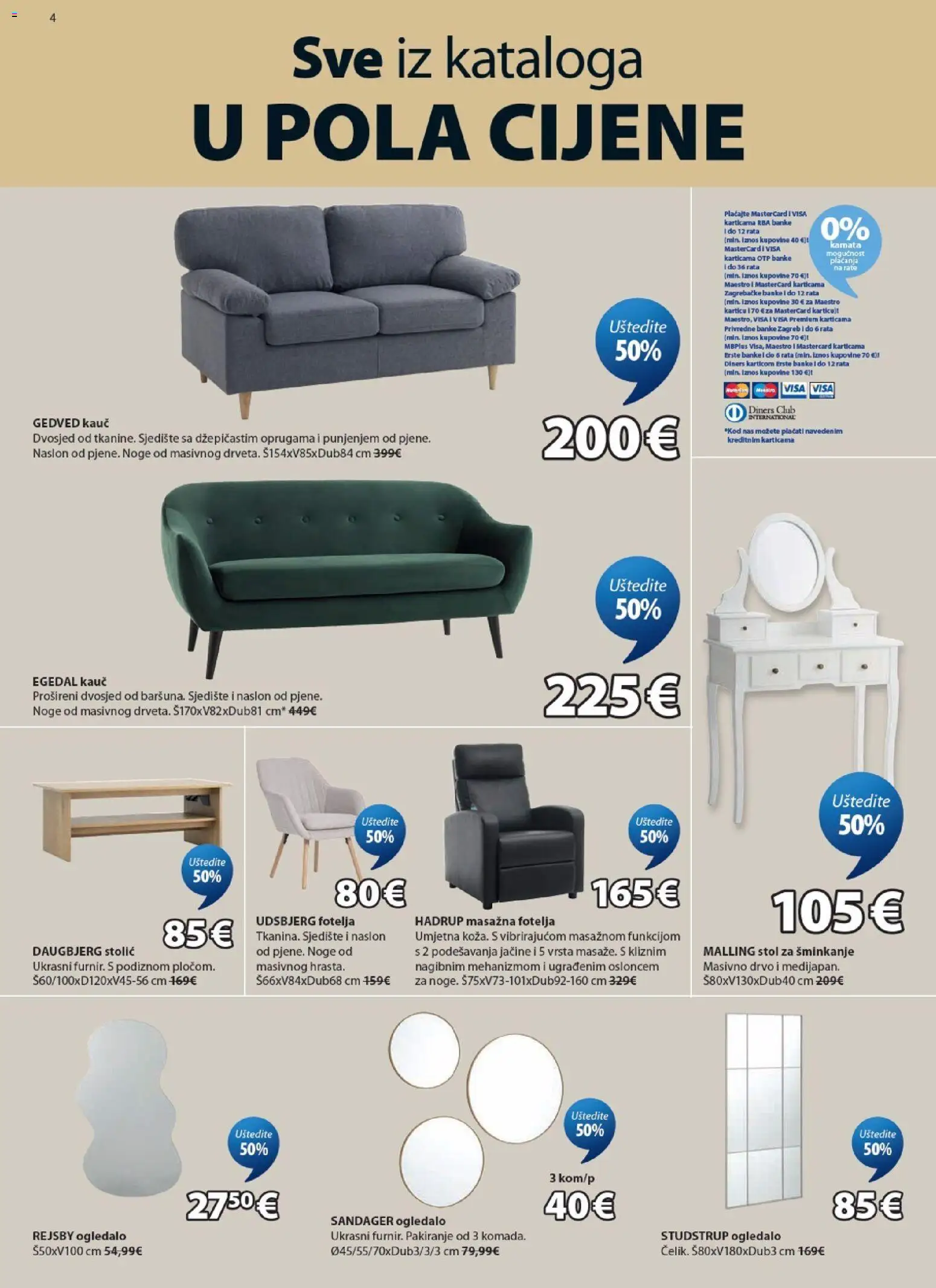 JYSK katalog | vrijedi od 05.08.2026 | Stranica: 4 | Proizvodi: Fotelja, Kauč, Stol, Dvosjed