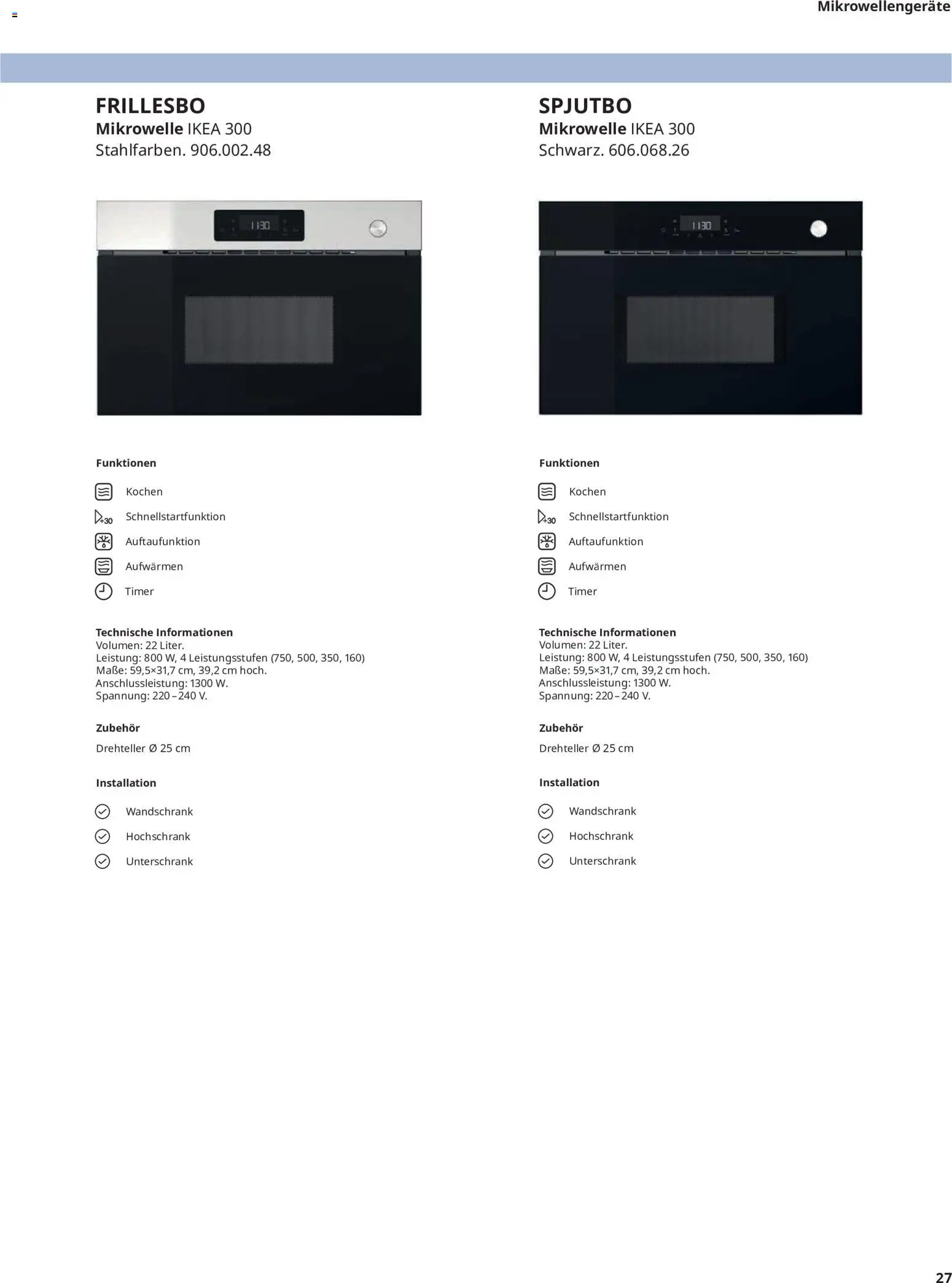 Ikea Elektrogeräte – gültig ab 19.06.2026 | Seite: 27