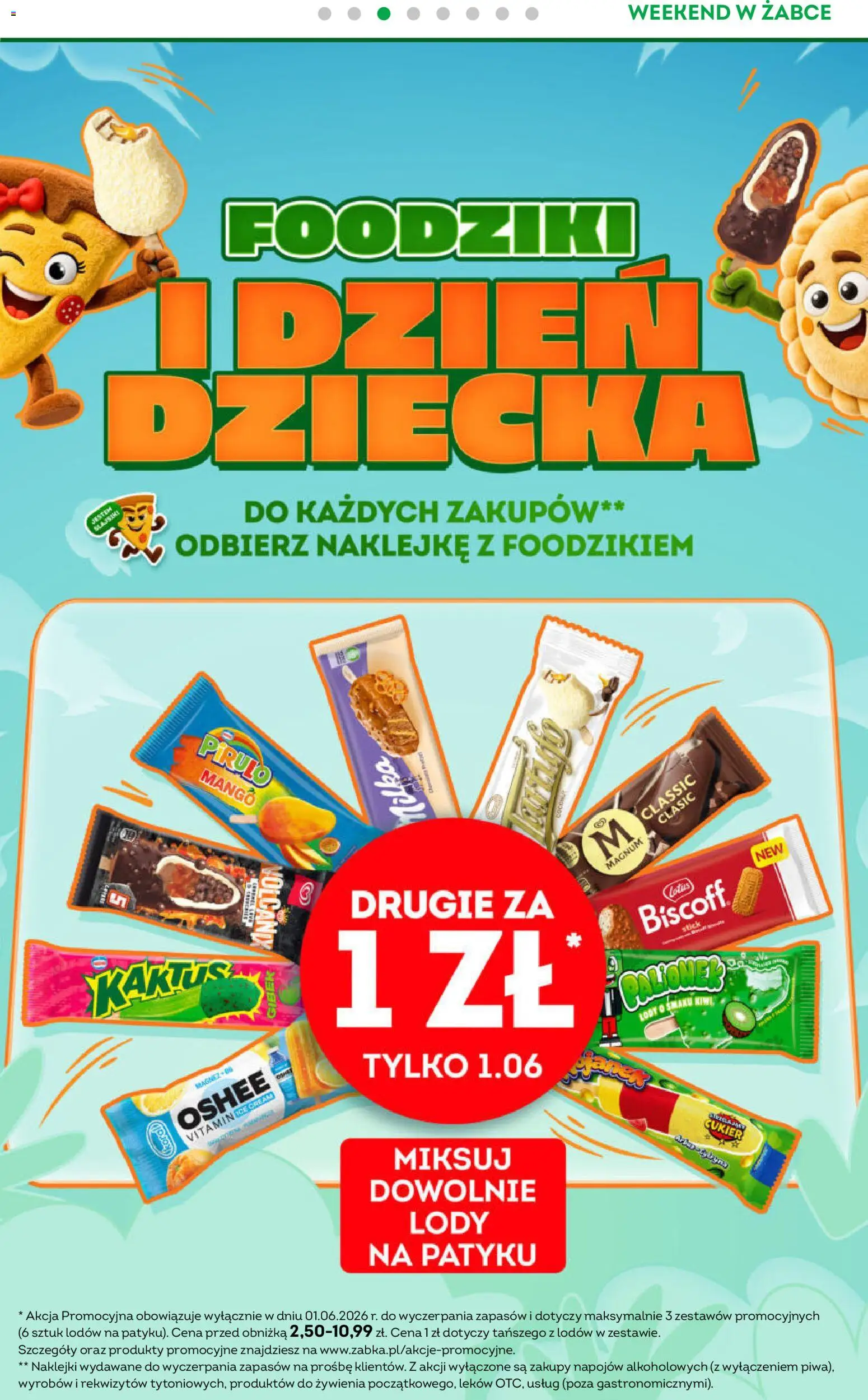 Żabka gazetka - Weekendowe promocje od 29.05.2026 | Strona: 4 | Produkty: Mango, Lody na patyku, Naklejki, Cukier