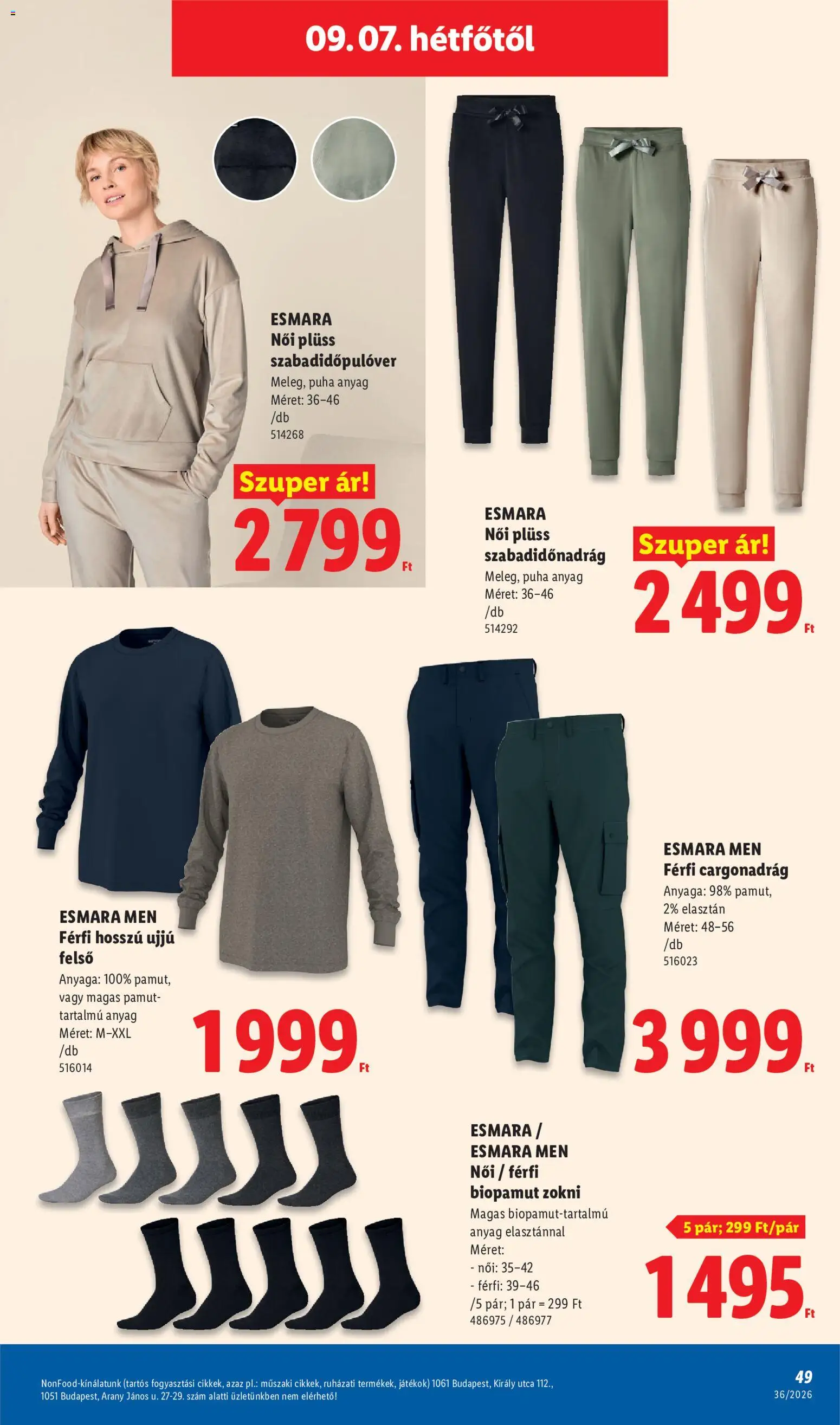 Lidl akciós ujság - amely érvényes a következő dátumtól: 2026.09.03. | Oldal: 49