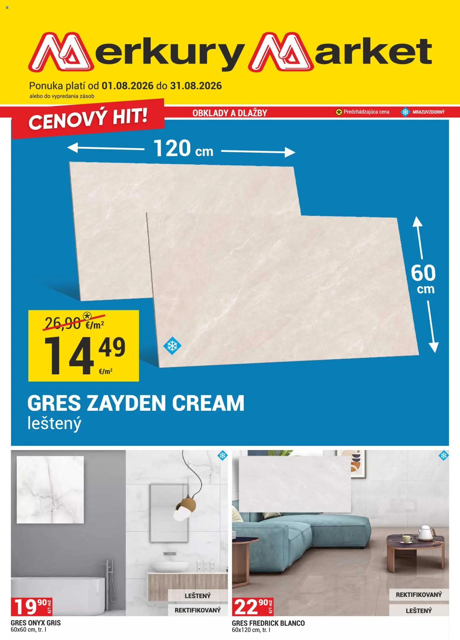 Nové Merkury Market akcie – leták je platný od 01.08.2026 | Strana: 1
