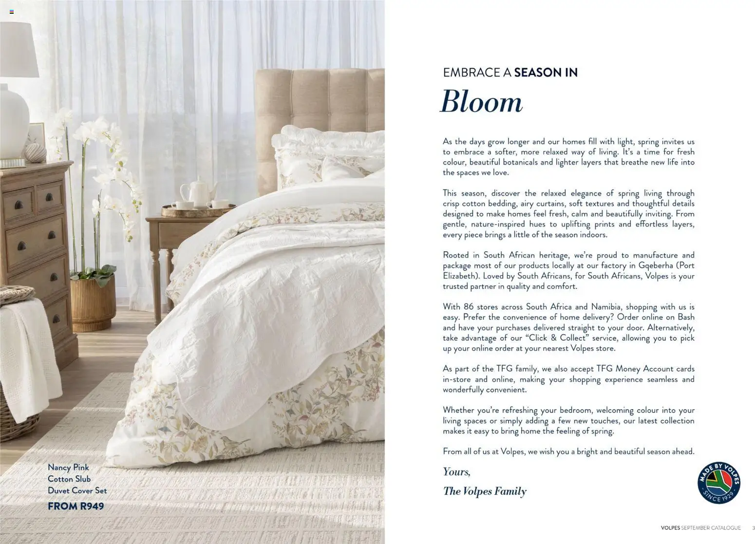 New Volpes catalogue – valid from 01/09/2026 | Page: 3 | Products: Cover, Duvet