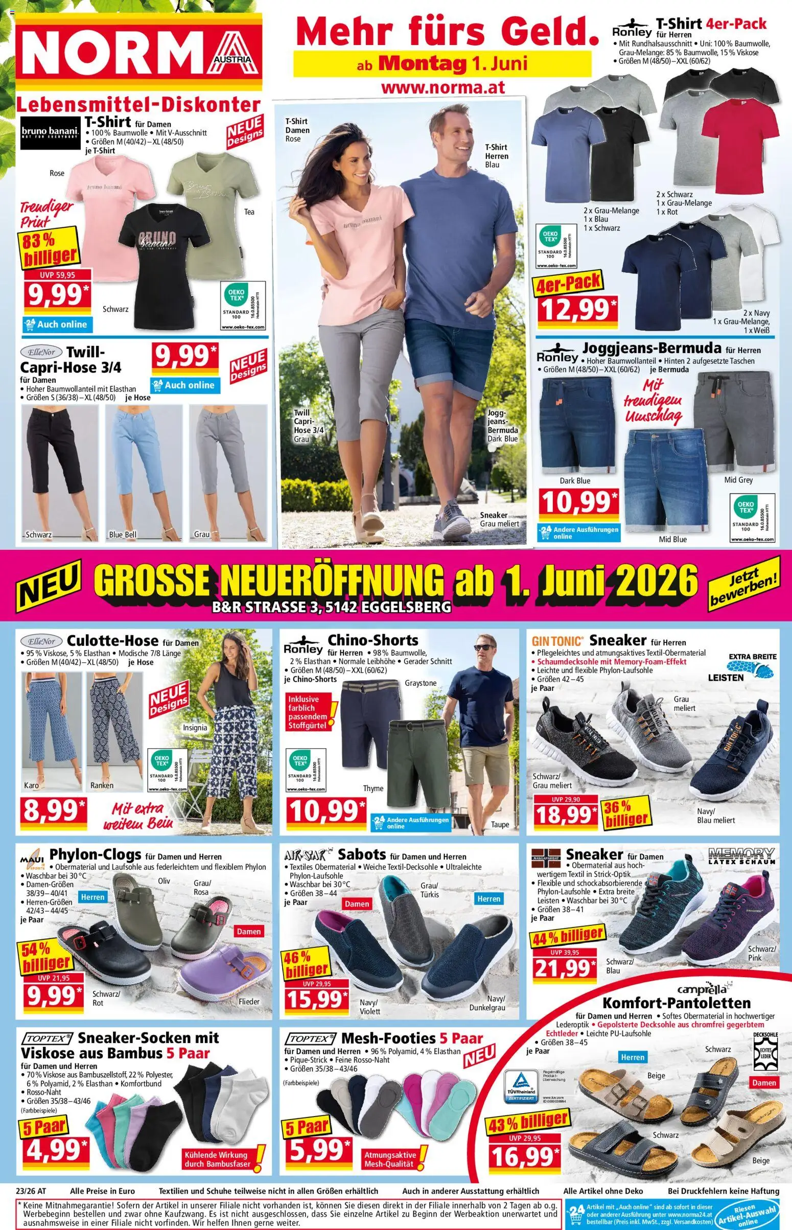 Norma Flugblatt gültig ab 01.06.2026 | Seite: 1 | Produkte: Gin, Hose, Jeans