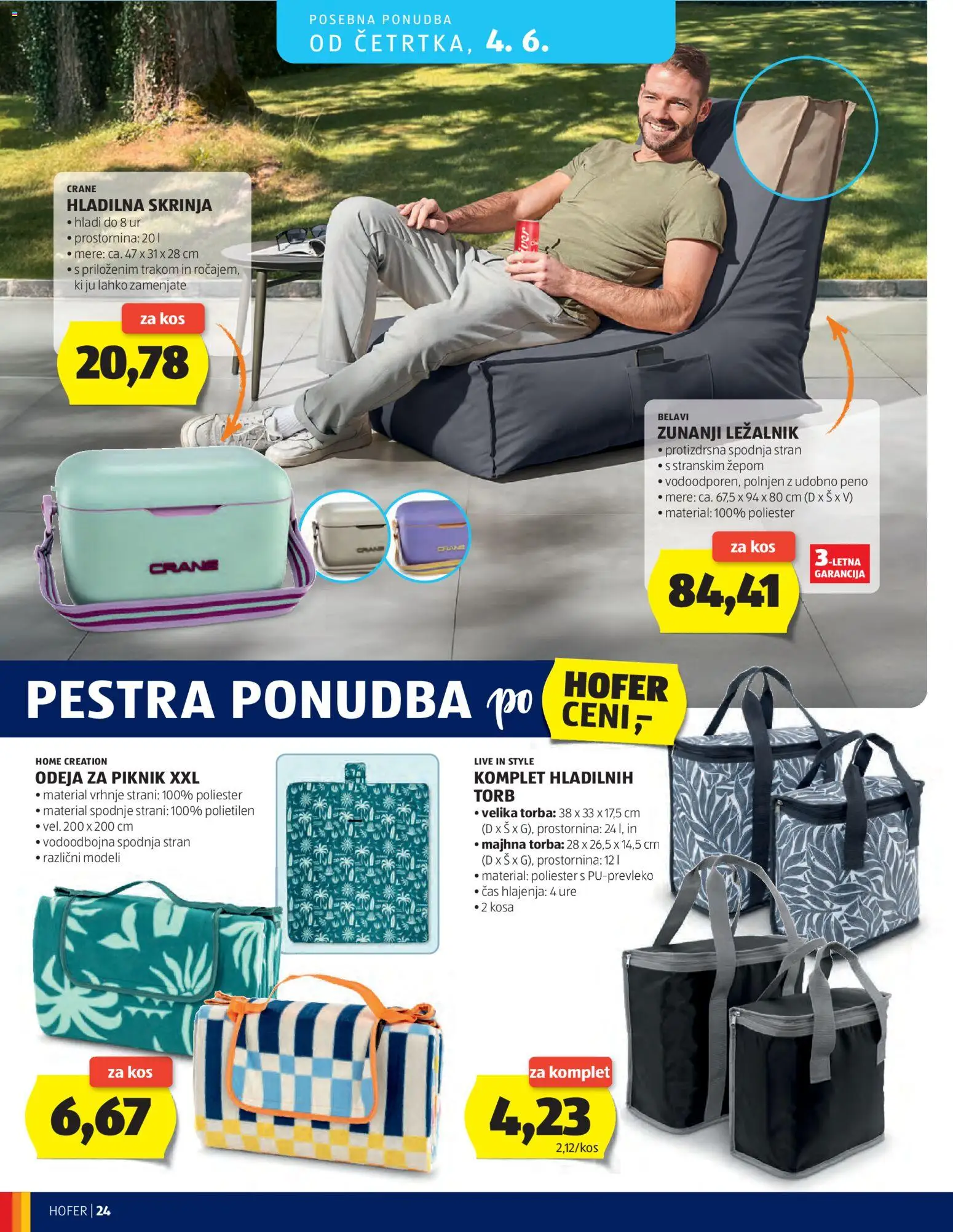 Hofer SI katalog | vrijedi od 27.05.2026 | Stranica: 24 | Proizvodi: Torba