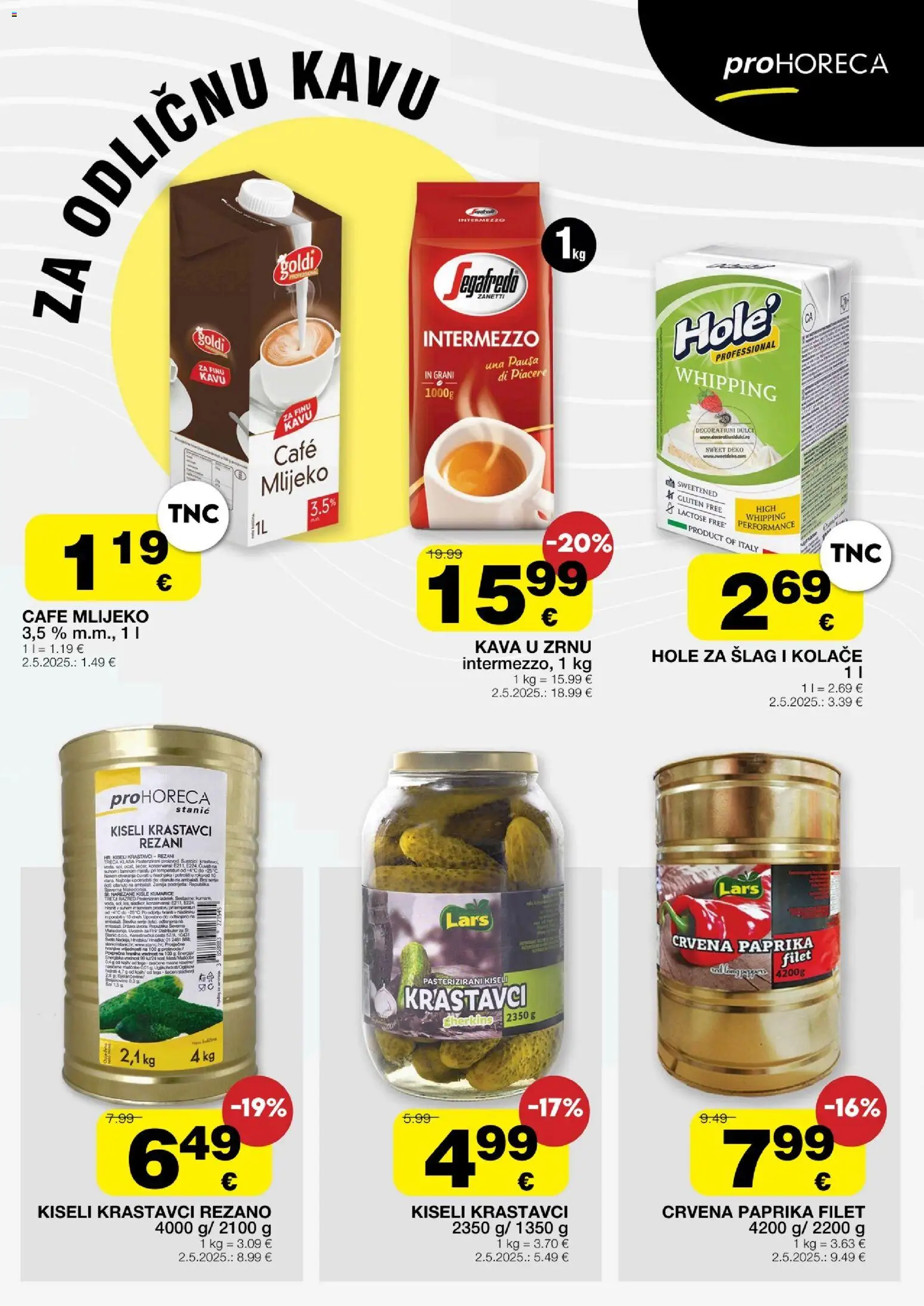 Stanić Diskont katalog | vrijedi od 22.05.2026 | Stranica: 7 | Proizvodi: Kava u zrnu, Mlijeko, Paprika, Šlag