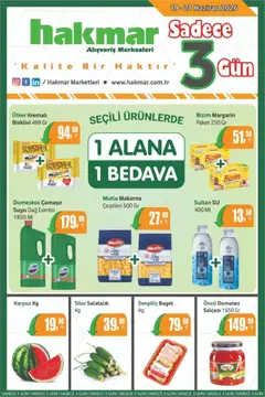 19.06.2026 tarihinden itibaren geçerli olan Hakmar kataloğu önizlemesi