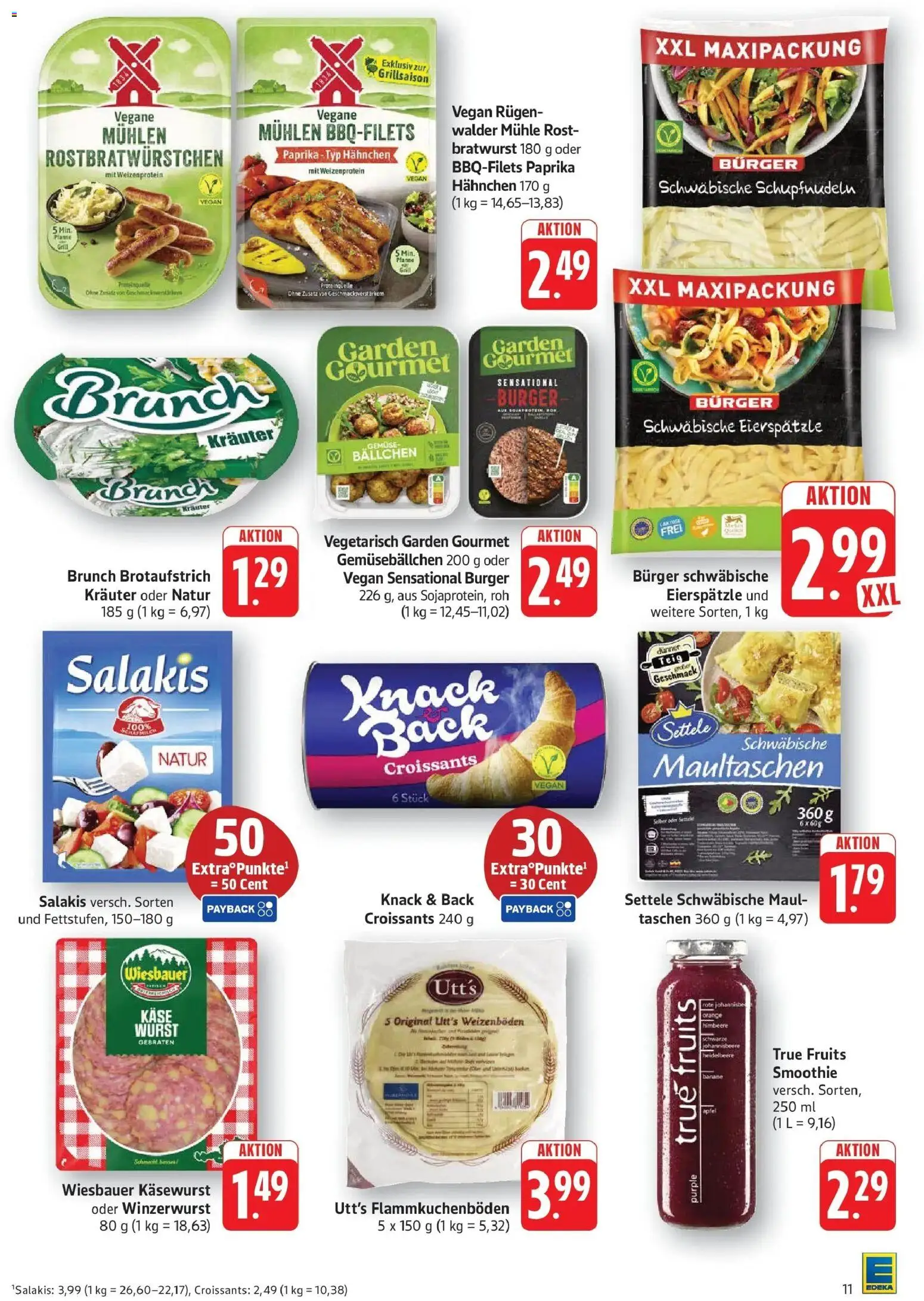 Edeka prospekt Geislingen	 – gültig ab 27.04.2026 | Seite: 13 | Produkte: Hahnchen, Burger, Pizza, Maultaschen