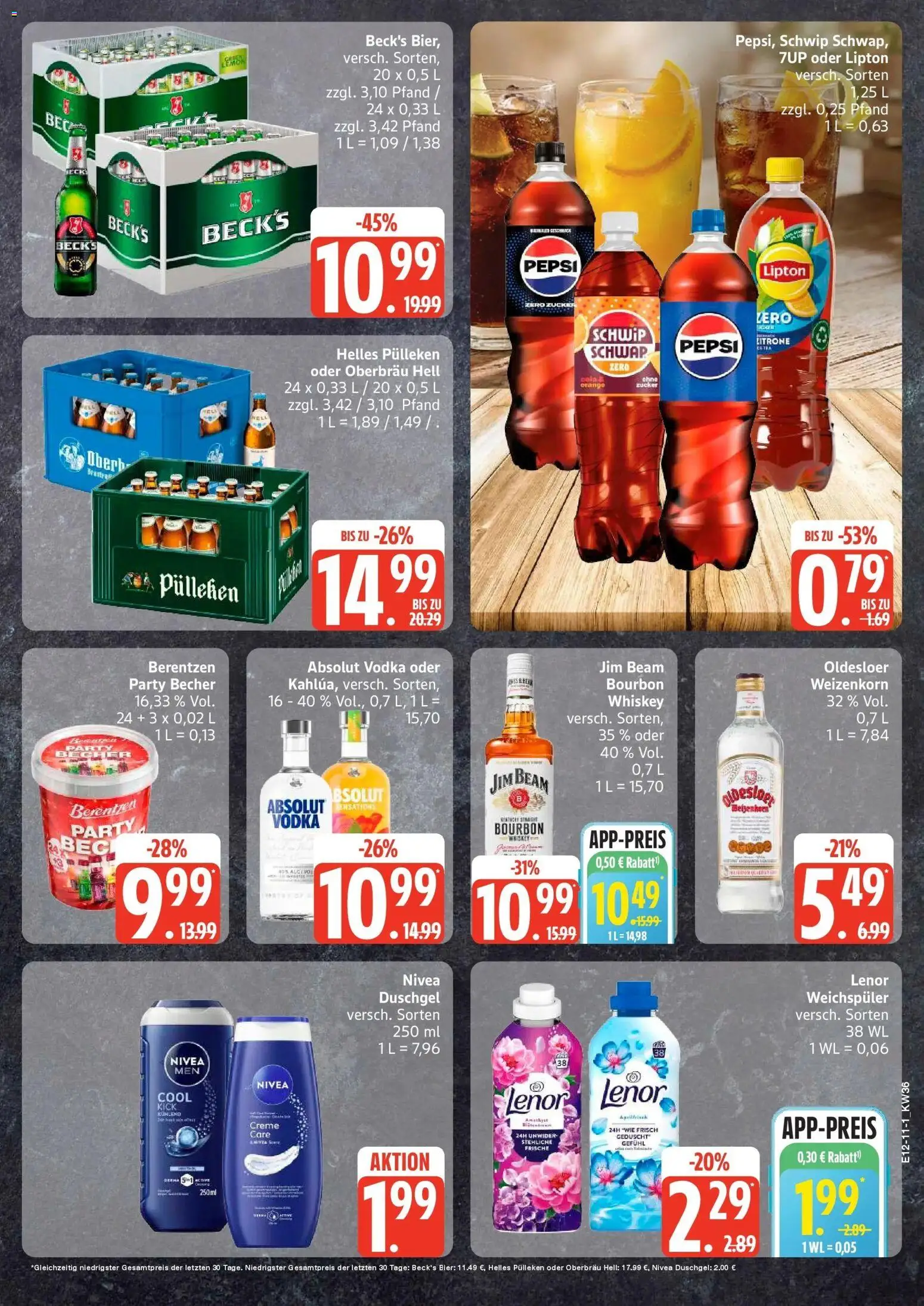 Edeka Prospekt Hamburg (ab 31.08.2026) » Angebote Online | Seite: 11 | Produkte: Jim beam, Creme, Vodka, Whiskey