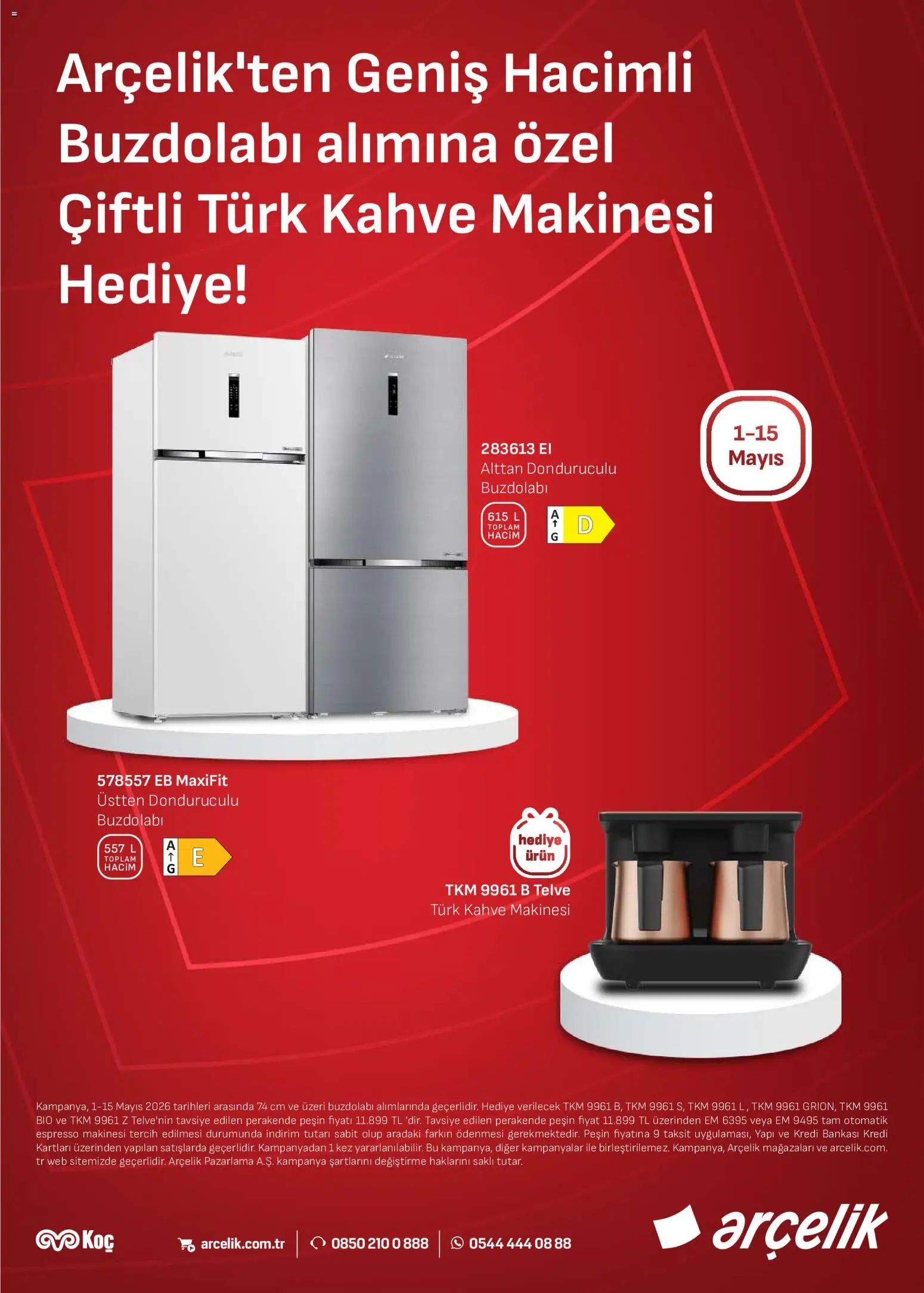 Arçelik Katalog - 01.05.2026 tarihinden itibaren geçerlidir | Sayfa: 2 | Ürünler: Espresso makinesi, Kahve, Buzdolabı, Kahve makinesi