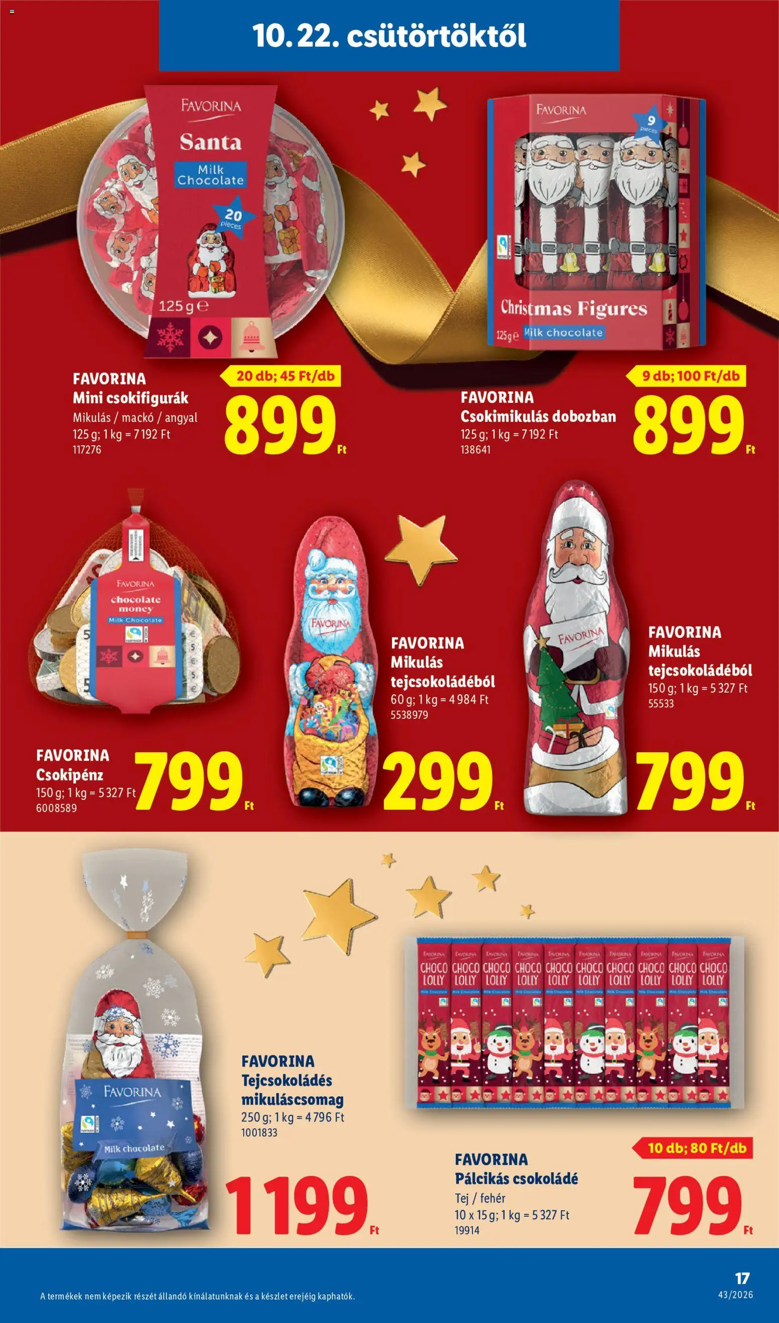 Lidl akciós ujság - amely érvényes a következő dátumtól: 2026.10.22. | Oldal: 9 | Termékek: Tej, Csokoládé
