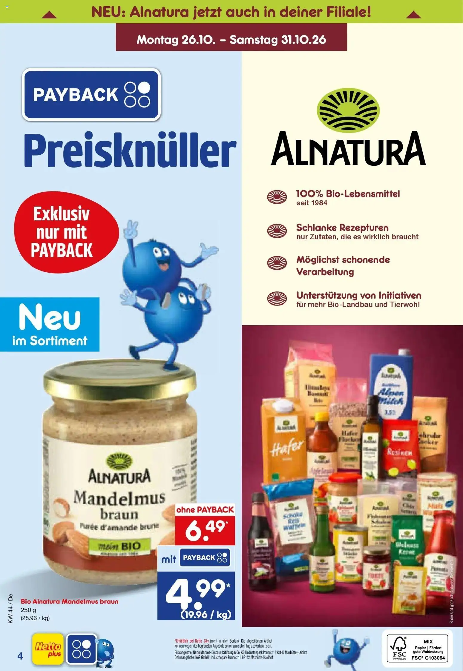 Netto Marken-Discount Prospekt Stuttgart – gültig ab 26.10.2026 | Seite: 58 | Produkte: Rosinen, Bilder