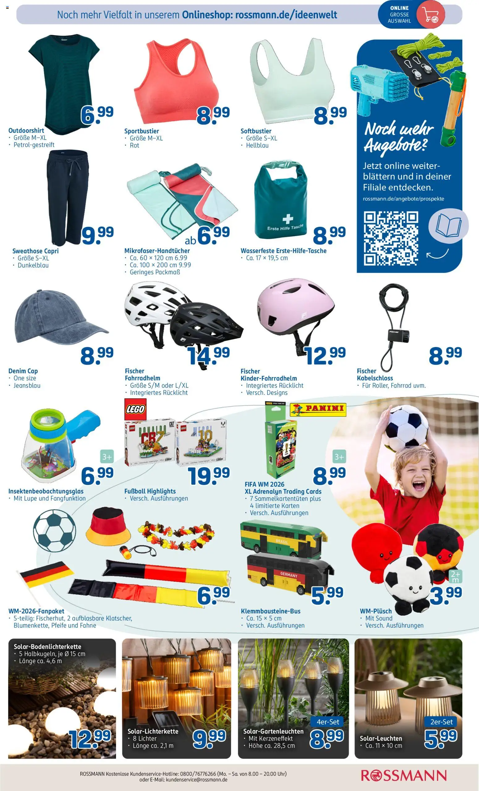 Rossmann Prospekt – gültig ab 01.06.2026 | Seite: 3 | Produkte: Tasche, Sweathose, T-Shirt, Fußball