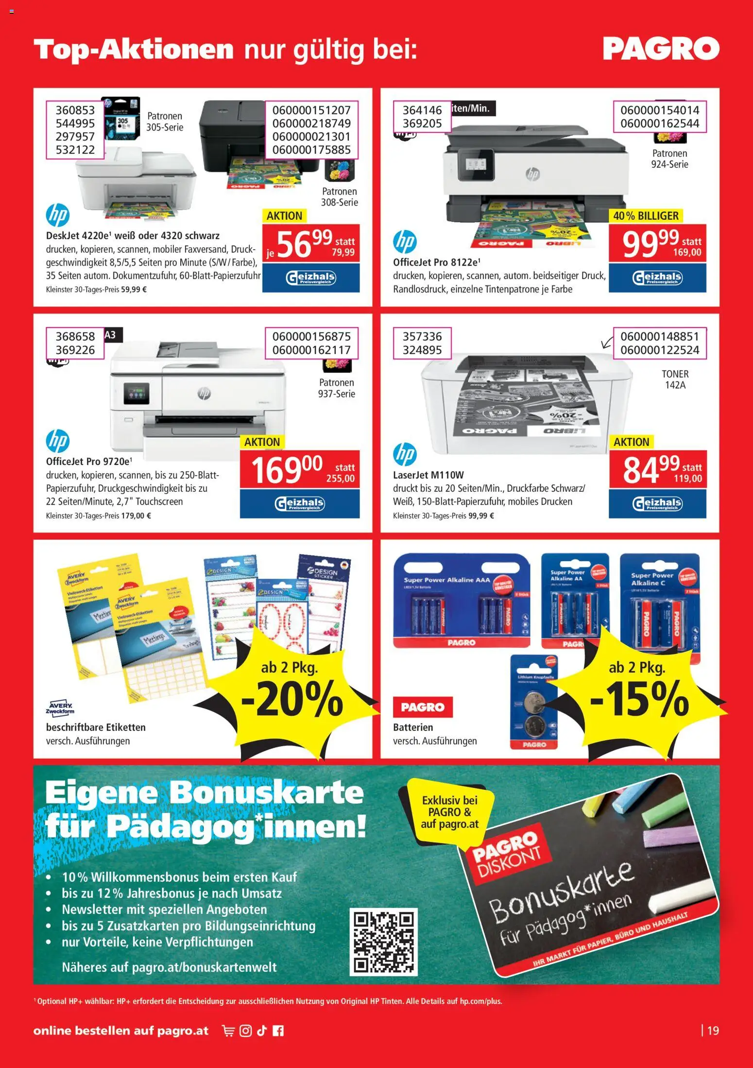 Pagro-Diskont Flugblatt gültig ab 28.05.2026 | Seite: 19 | Produkte: Toner