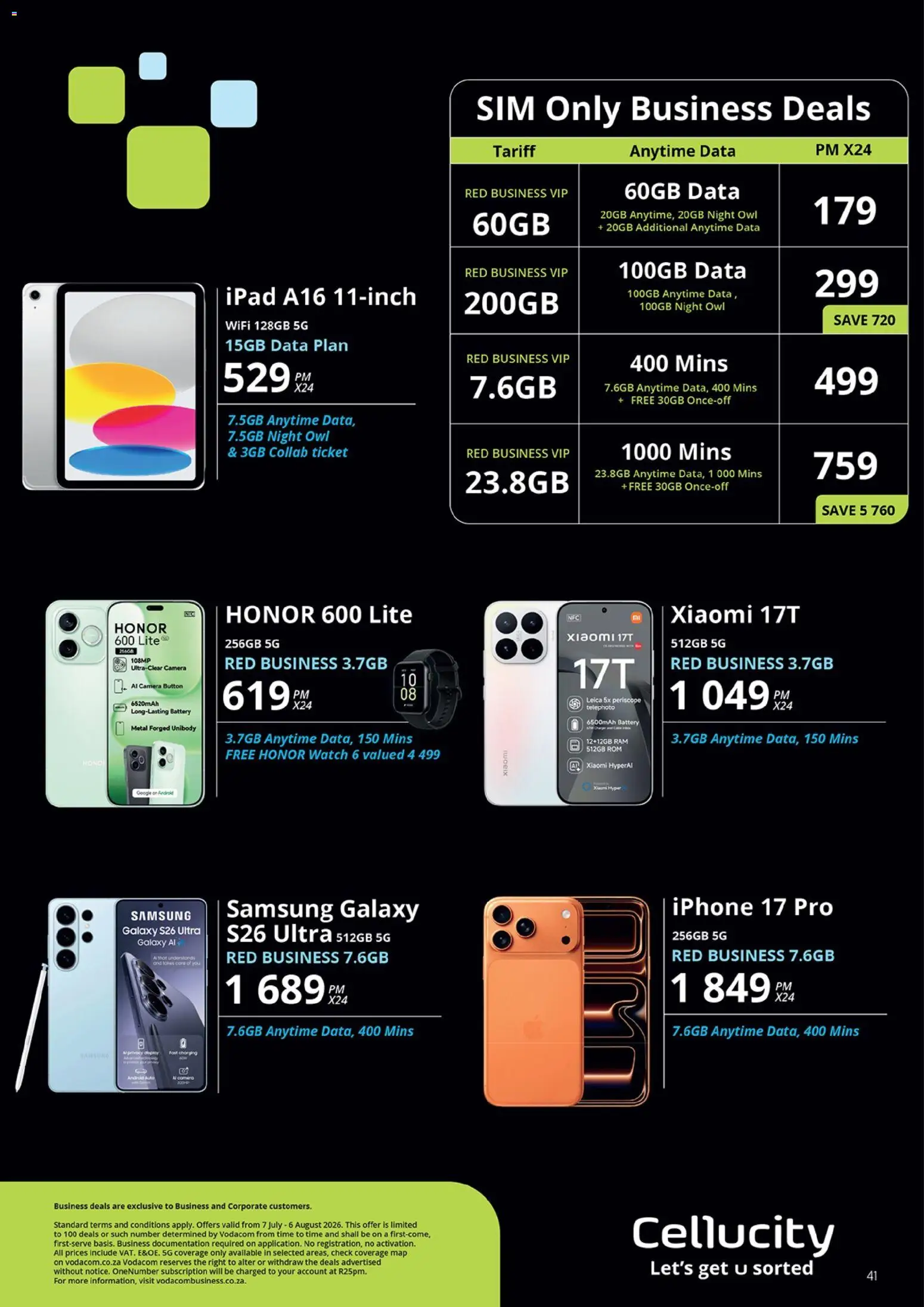 New Cellucity catalogue – valid from 07/07/2026 | Page: 3 | Products: Data, Watch, Camera, Battery