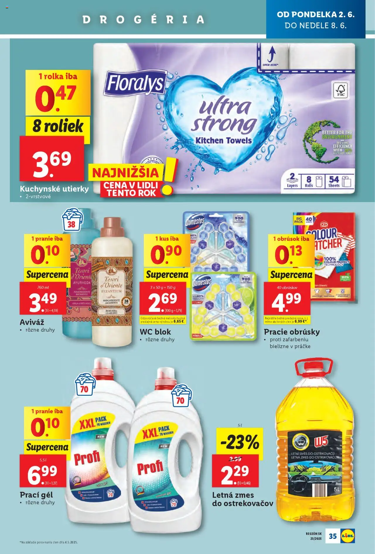 Nové Lidl akcie – leták je platný od 02.06.2025 | Strana: 45 | Produkty: Wc, Aviváž, Wc blok, Domestos