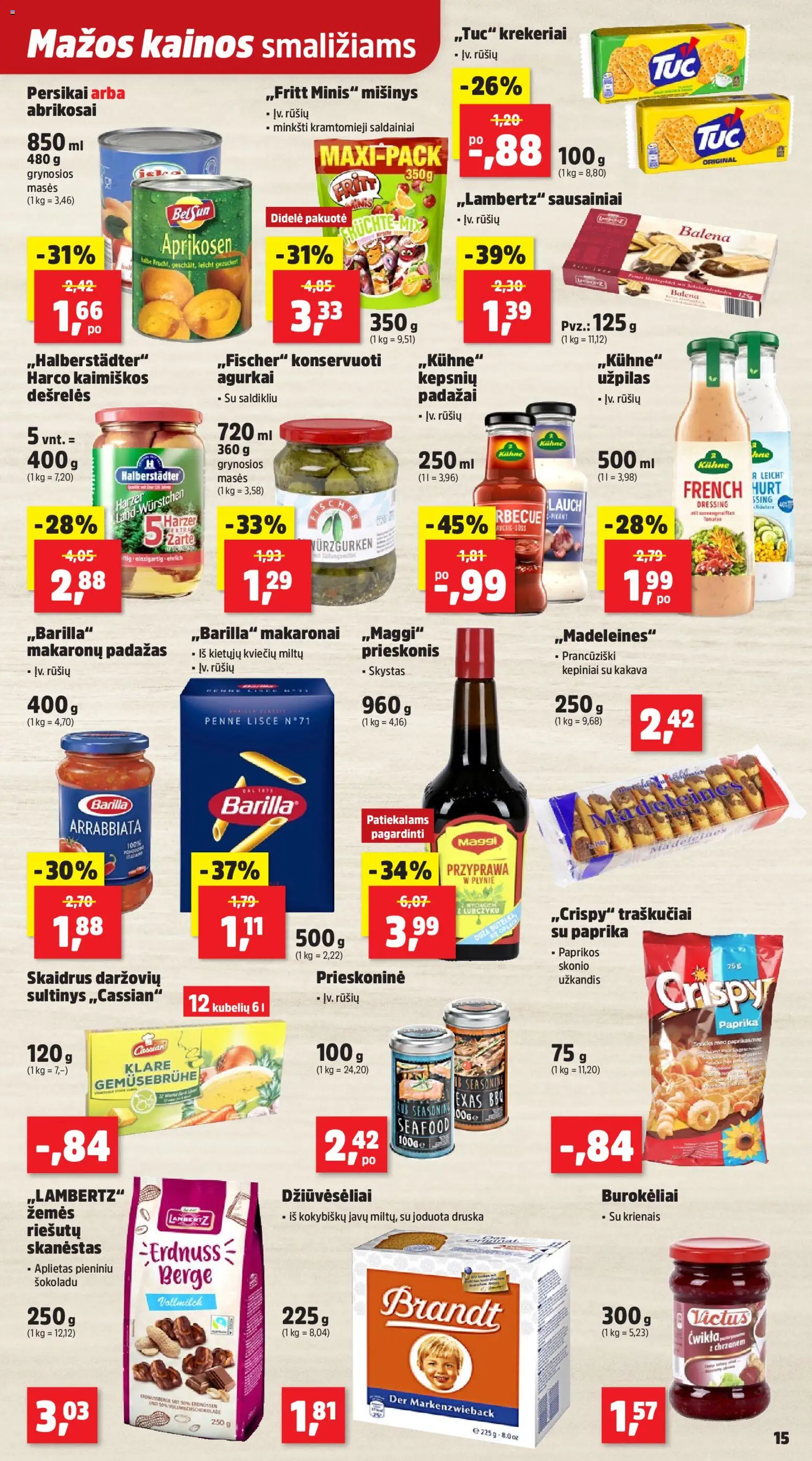 Thomas Philipps akcijos nuo 11.05.2026 | Puslapis: 15 | Prekių: Paprika, Agurkai, Padažas, Saldainiai