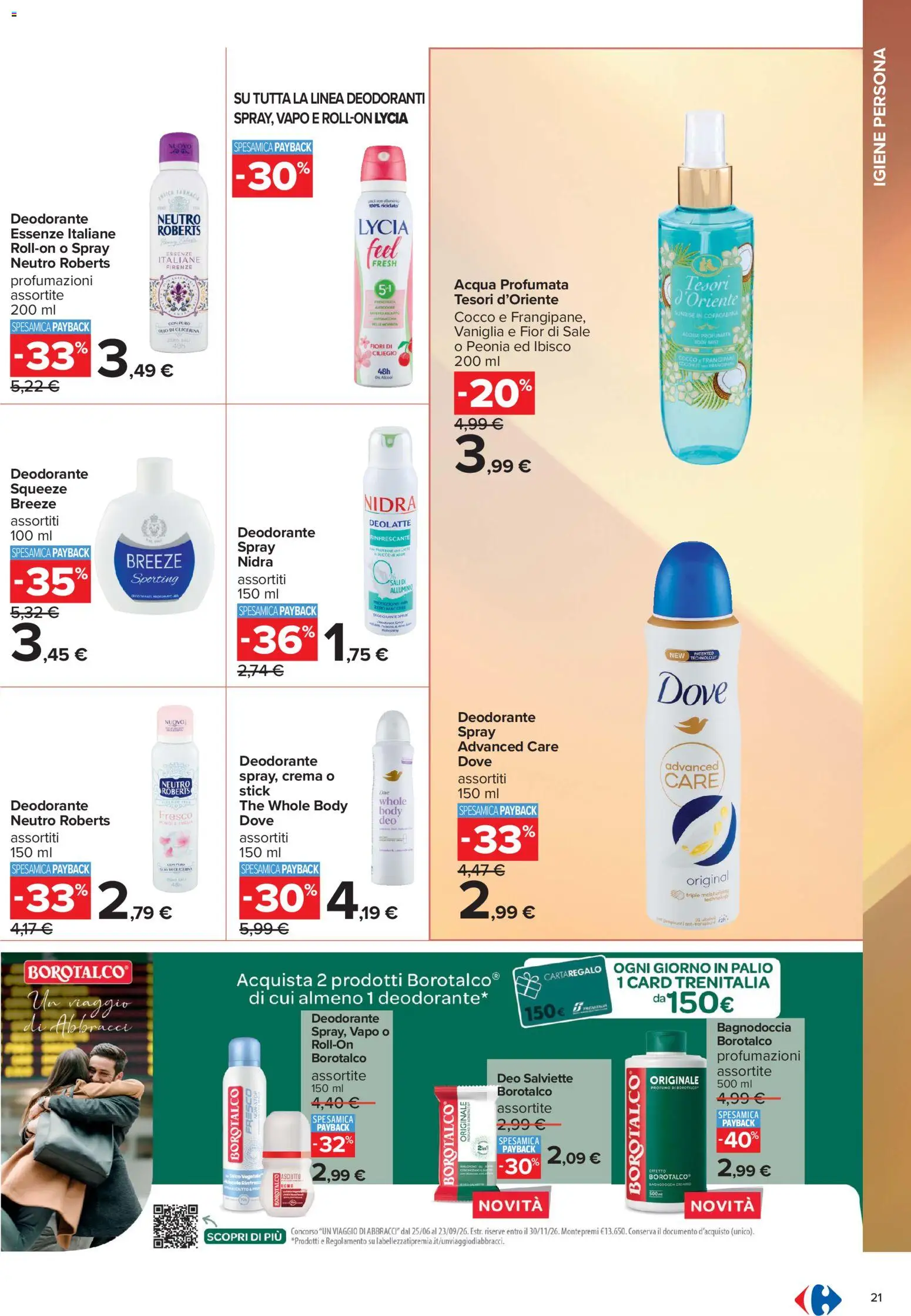 Volantino Carrefour del 10/07/2026 | Pagina: 21 | Prodotti: Crema, Acqua, Sale, Cocco