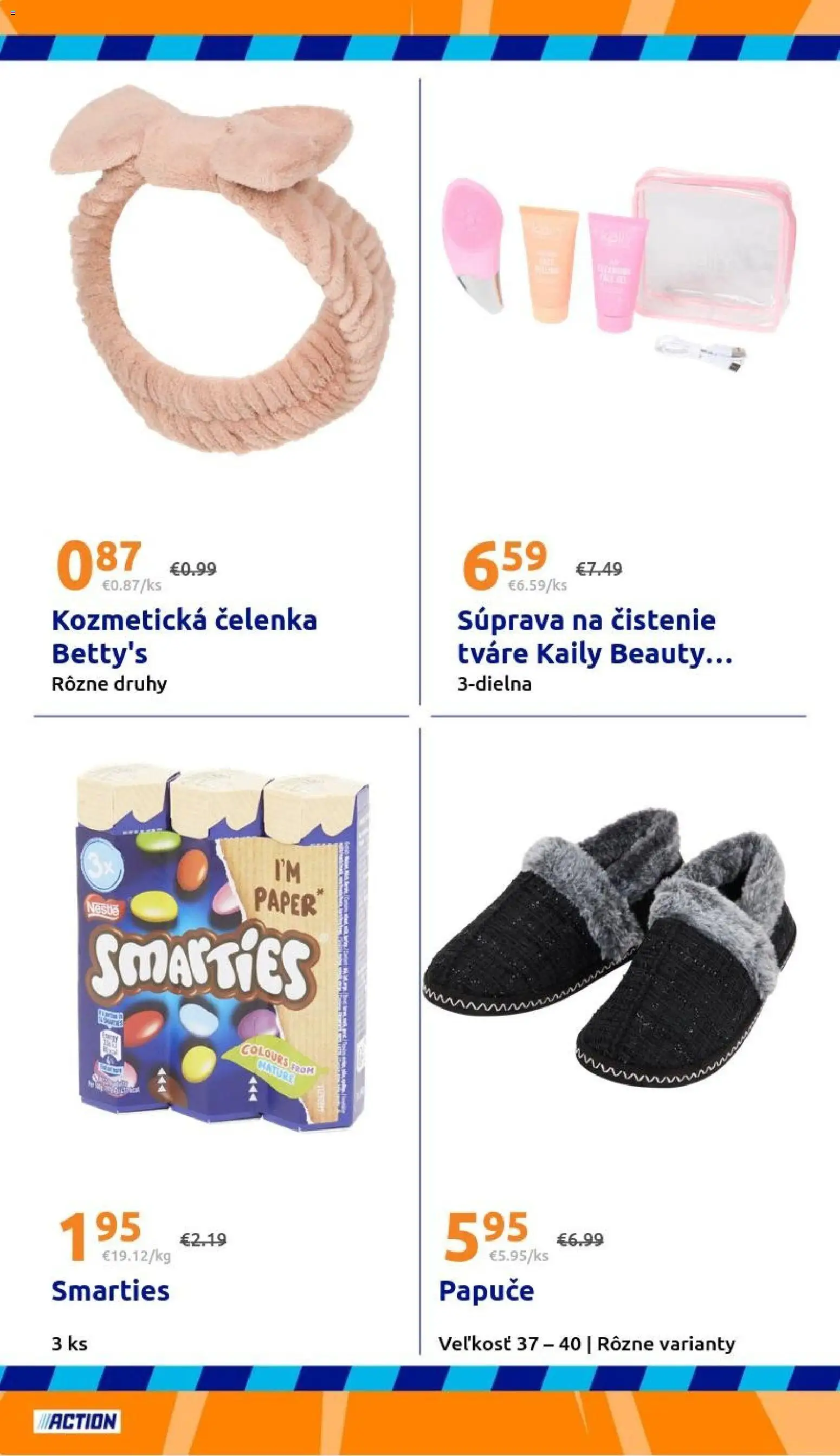 Nové Action akcie – leták je platný od 23.09.2026 | Strana: 24 | Produkty: Papuče