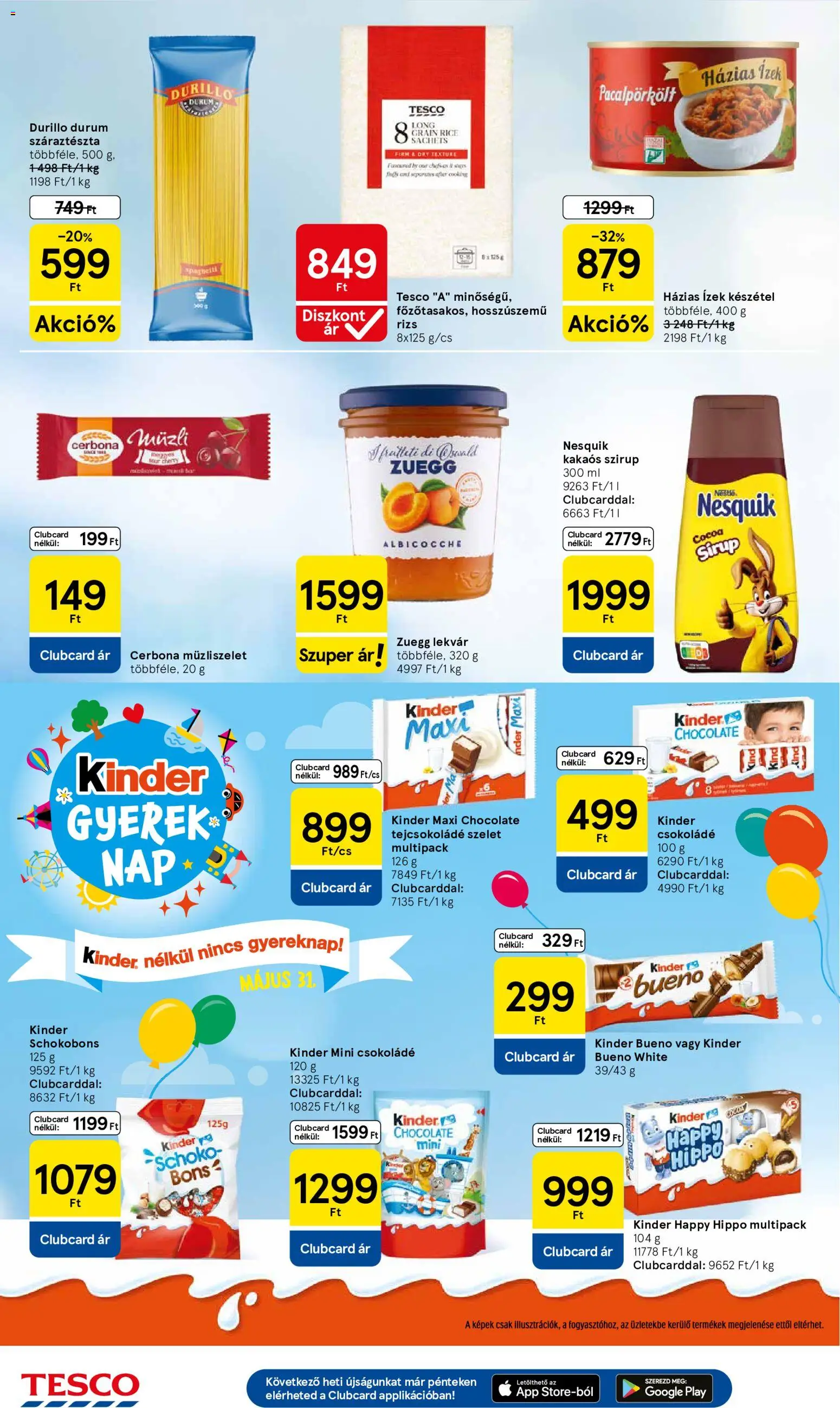 Tesco akciós ujság - amely érvényes a következő dátumtól: 28.05.2026 | Oldal: 22 | Termékek: Müzli, Tejcsokoládé, Csokoládé, Száraztészta