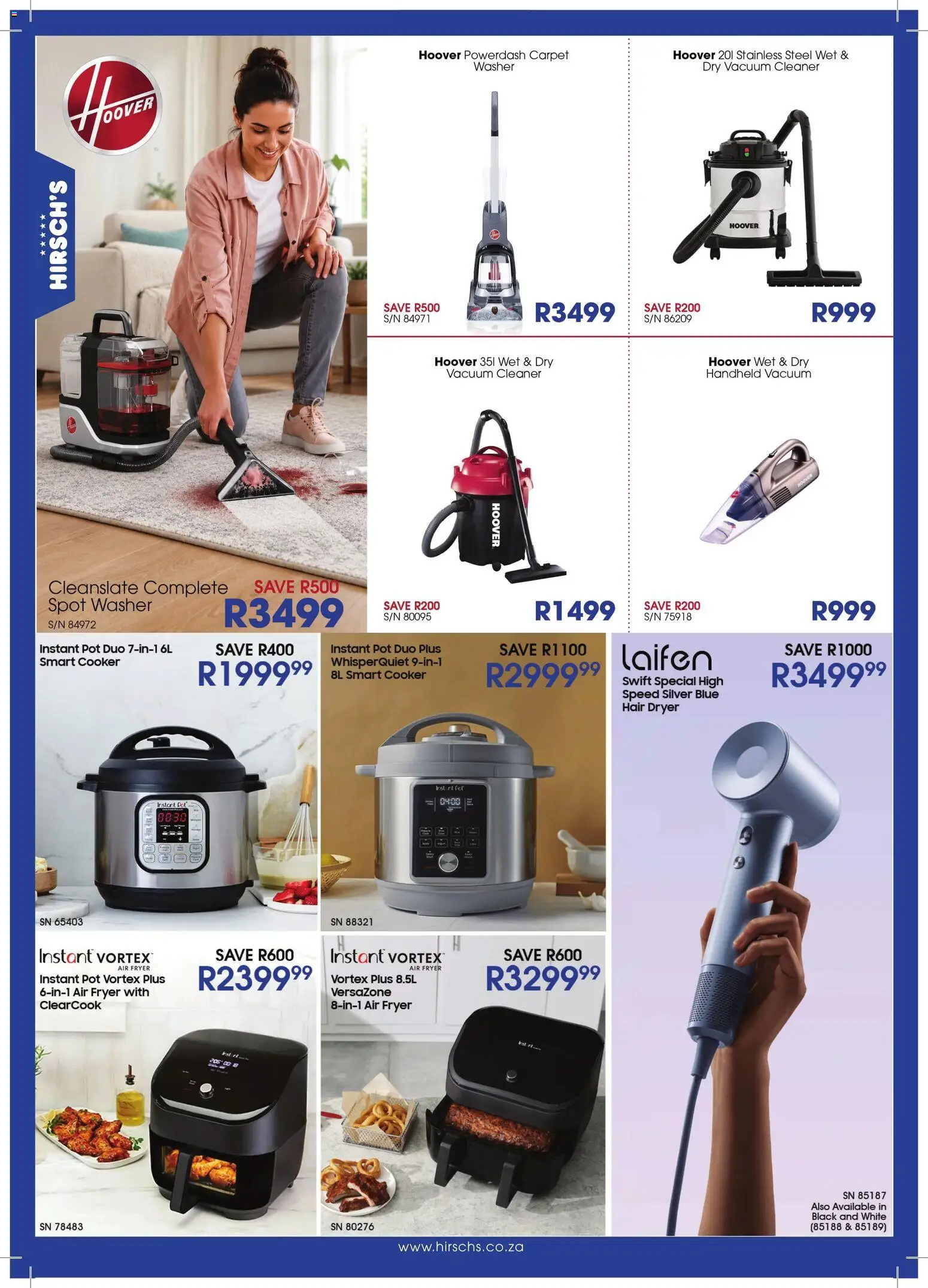 New Hirsch's catalogue – valid from 23/06/2026 | Page: 40 | Products: Dryer, Hair dryer, Fryer, Cooker