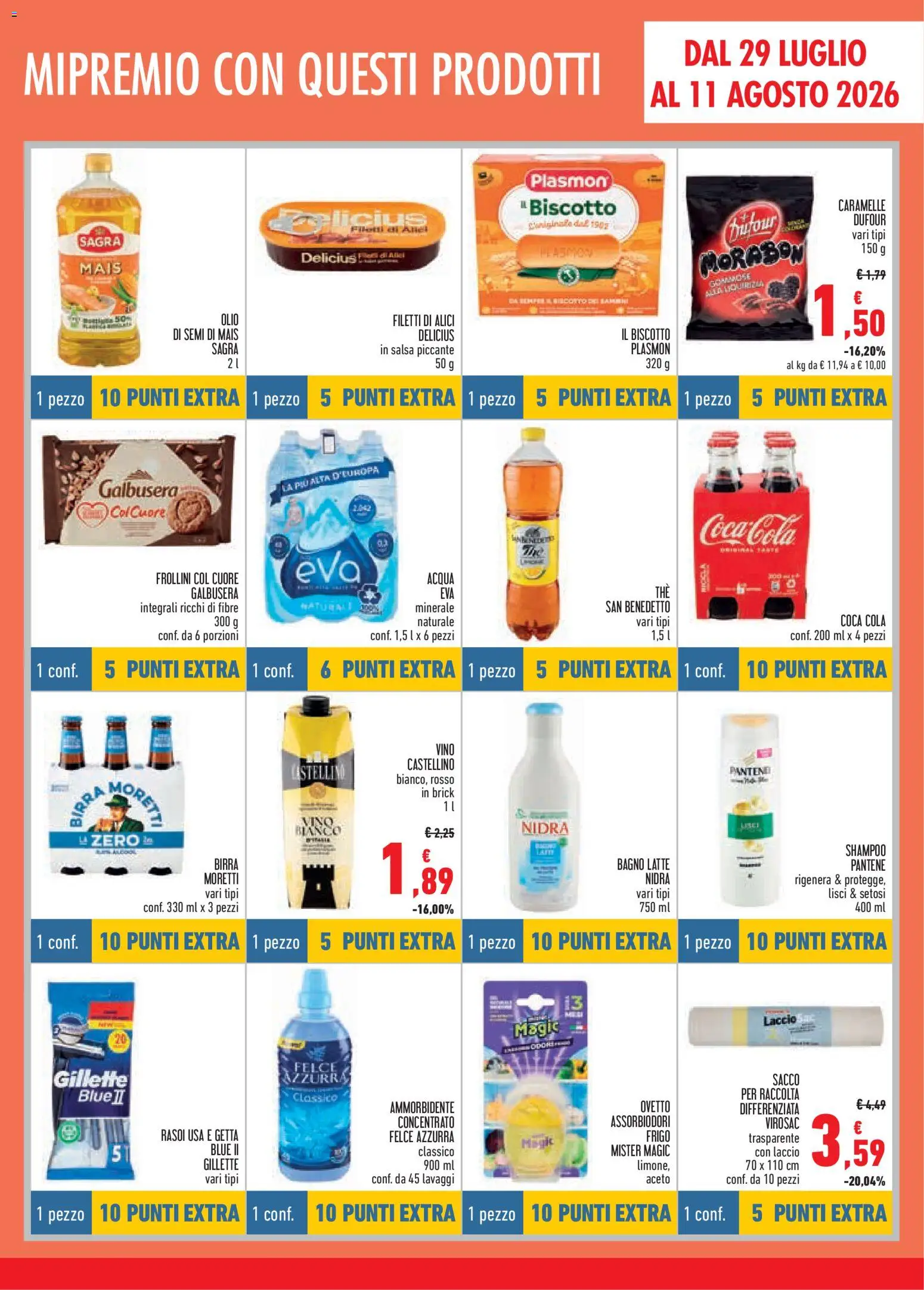 Volantino Conad del 16/07/2026 | Pagina: 7 | Prodotti: Birra, Latte, Acqua minerale, Alici