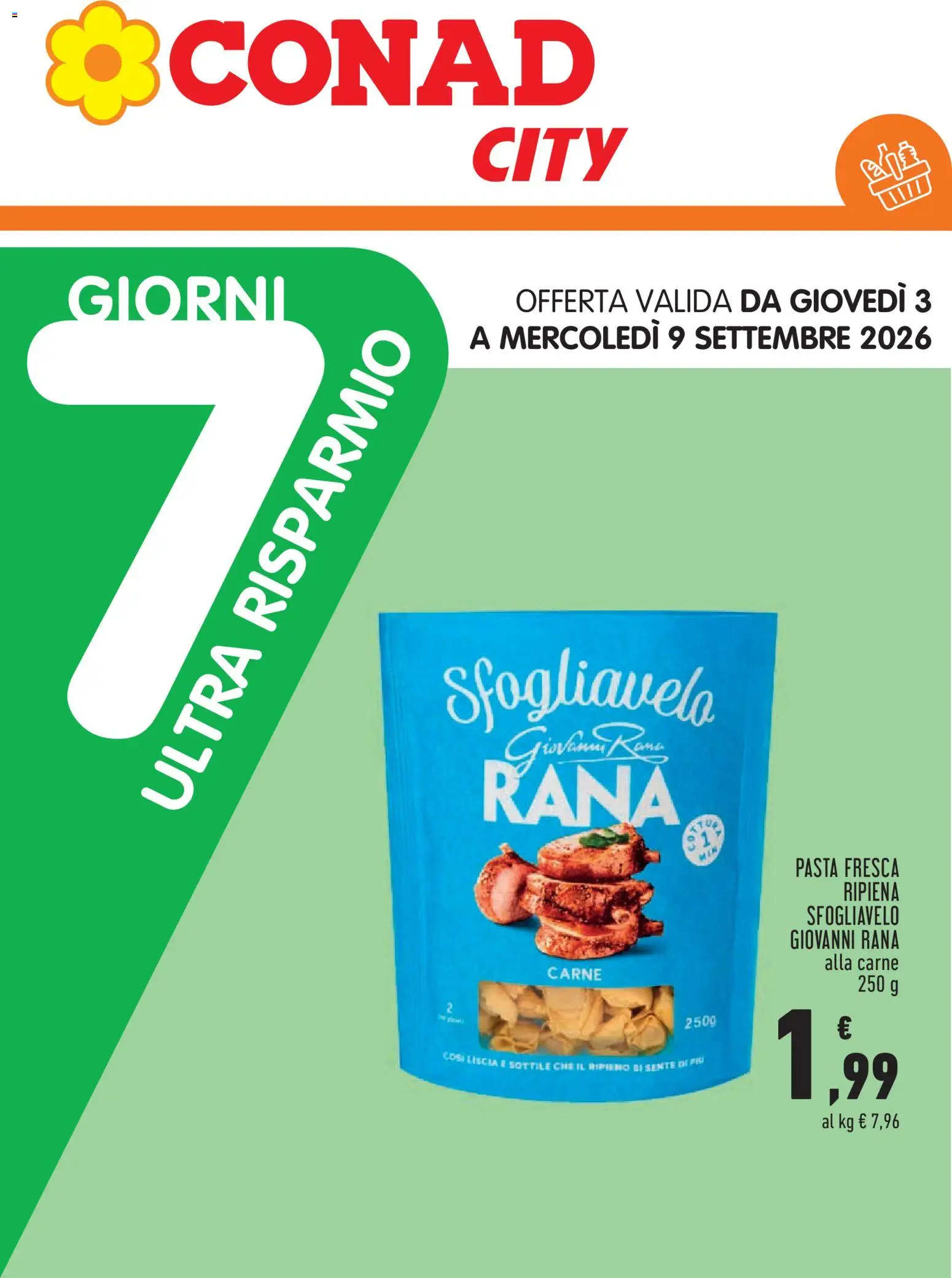 Volantino Conad del 27/08/2026 | Pagina: 21 | Prodotti: Pasta, Carne