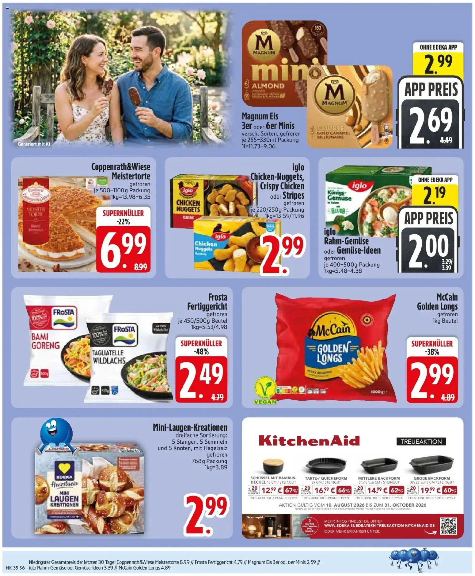 Edeka Prospekt Hunderdorf (ab 24.08.2026) » Angebote Online | Seite: 8 | Produkte: Kaffee, Iglo, Frosta, Gemüse