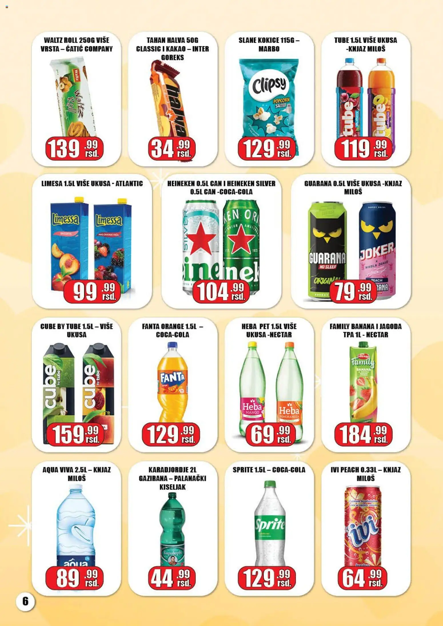 Gala MARKET katalog - važi od 05.03.2026 | Strana: 6 | Proizvode: Mango, Jagoda, Popcorn, Guarana