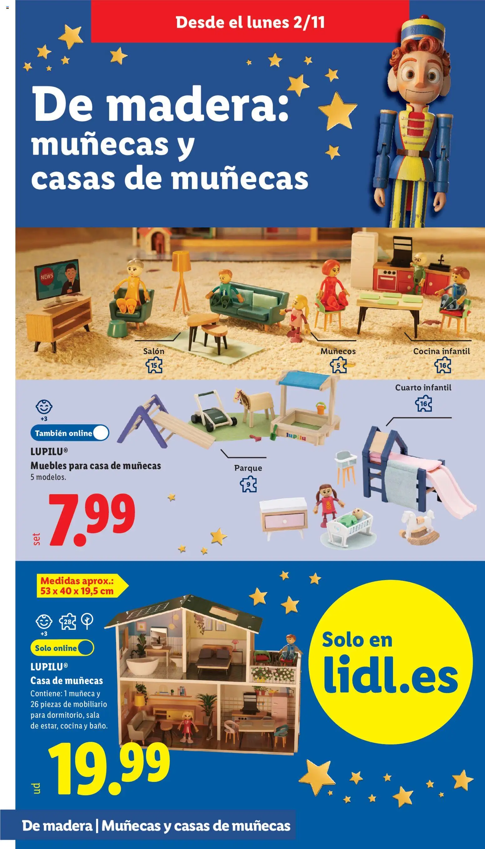 Lidl - Juguetes de madera │ válido desde el 21/10/2026 | Página: 4 | Productos: Muñeca, Casa de muñecas, Muebles, Cocina