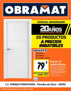 Vista previa Obramat - Siero válido desde el 18/09/2026