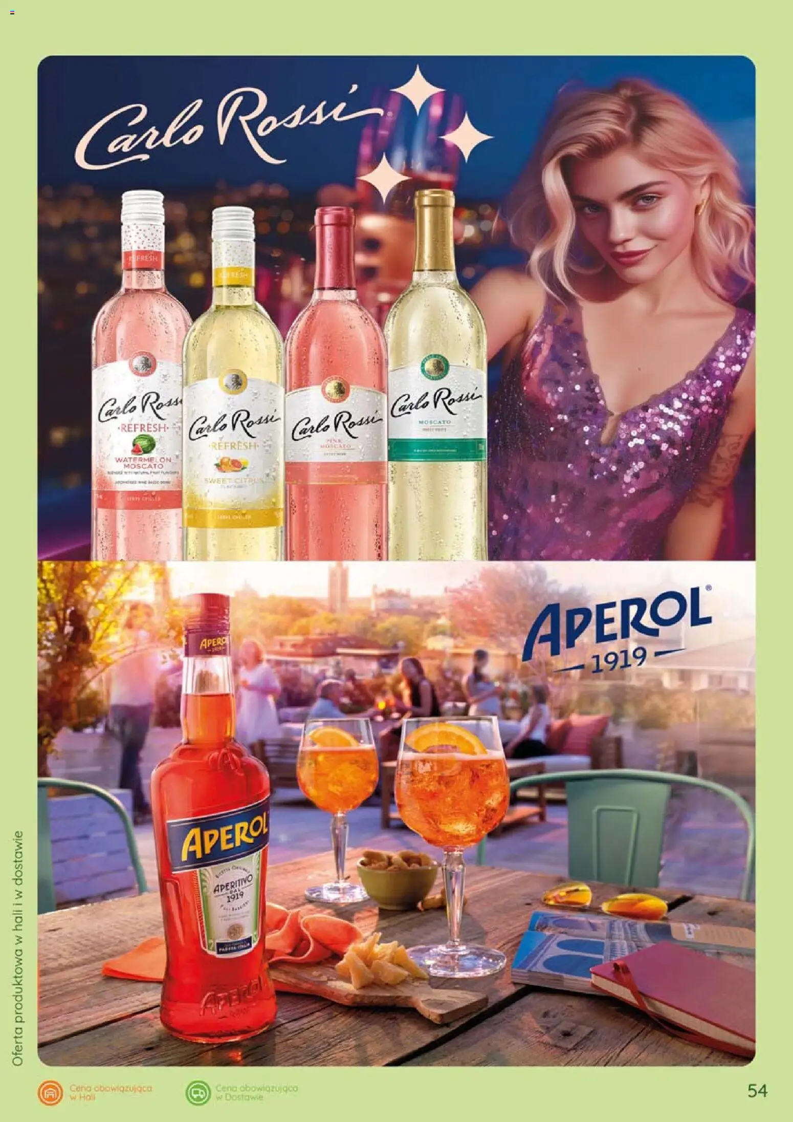 Eurocash gazetka - Katalog Alkoholowy od 01.05.2026 | Strona: 54 | Produkty: Aperol, Carlo Rossi