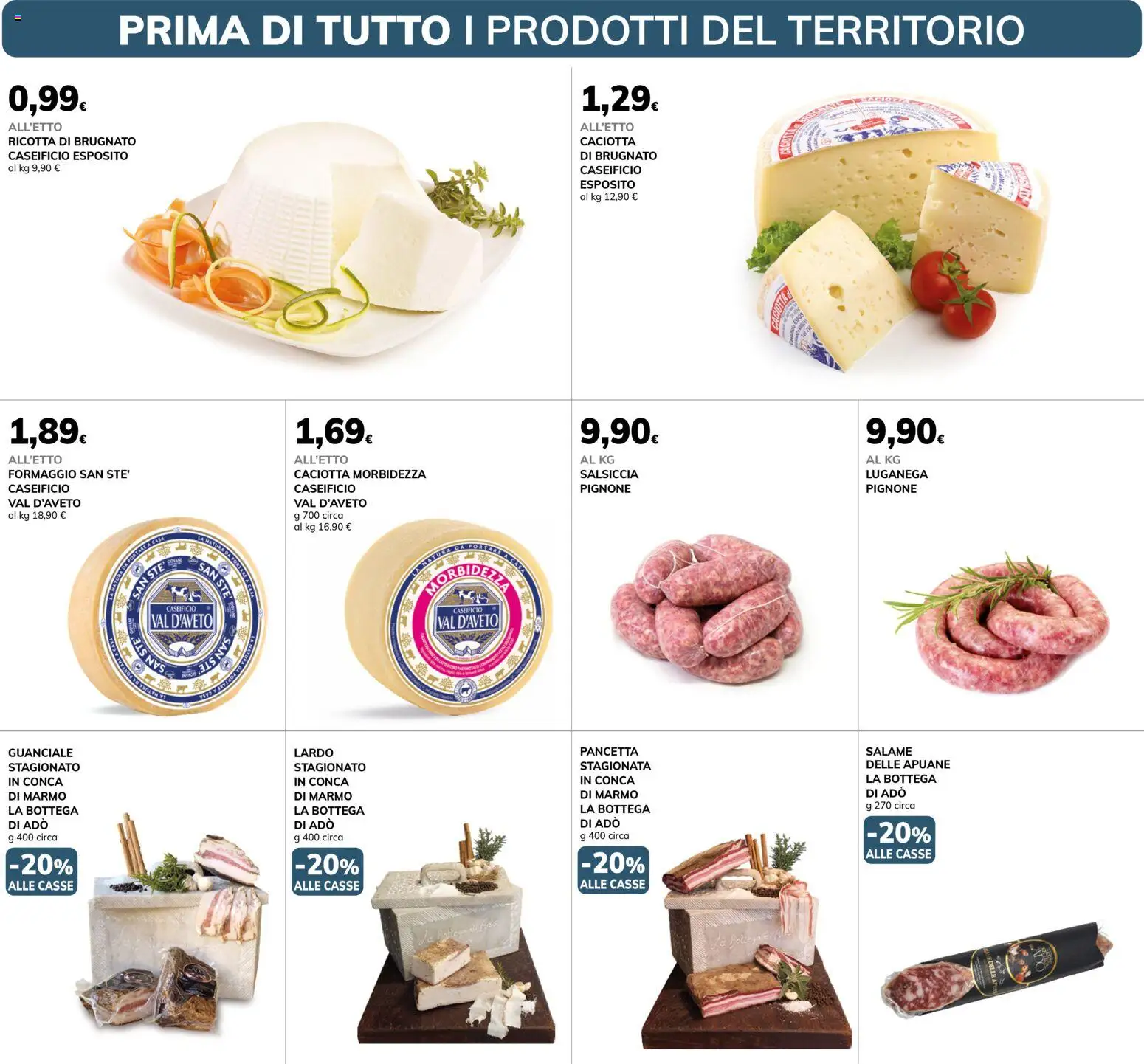 Volantino Basko del 14/07/2026 | Pagina: 2 | Prodotti: Pancetta, Formaggio, Ricotta, Guanciale