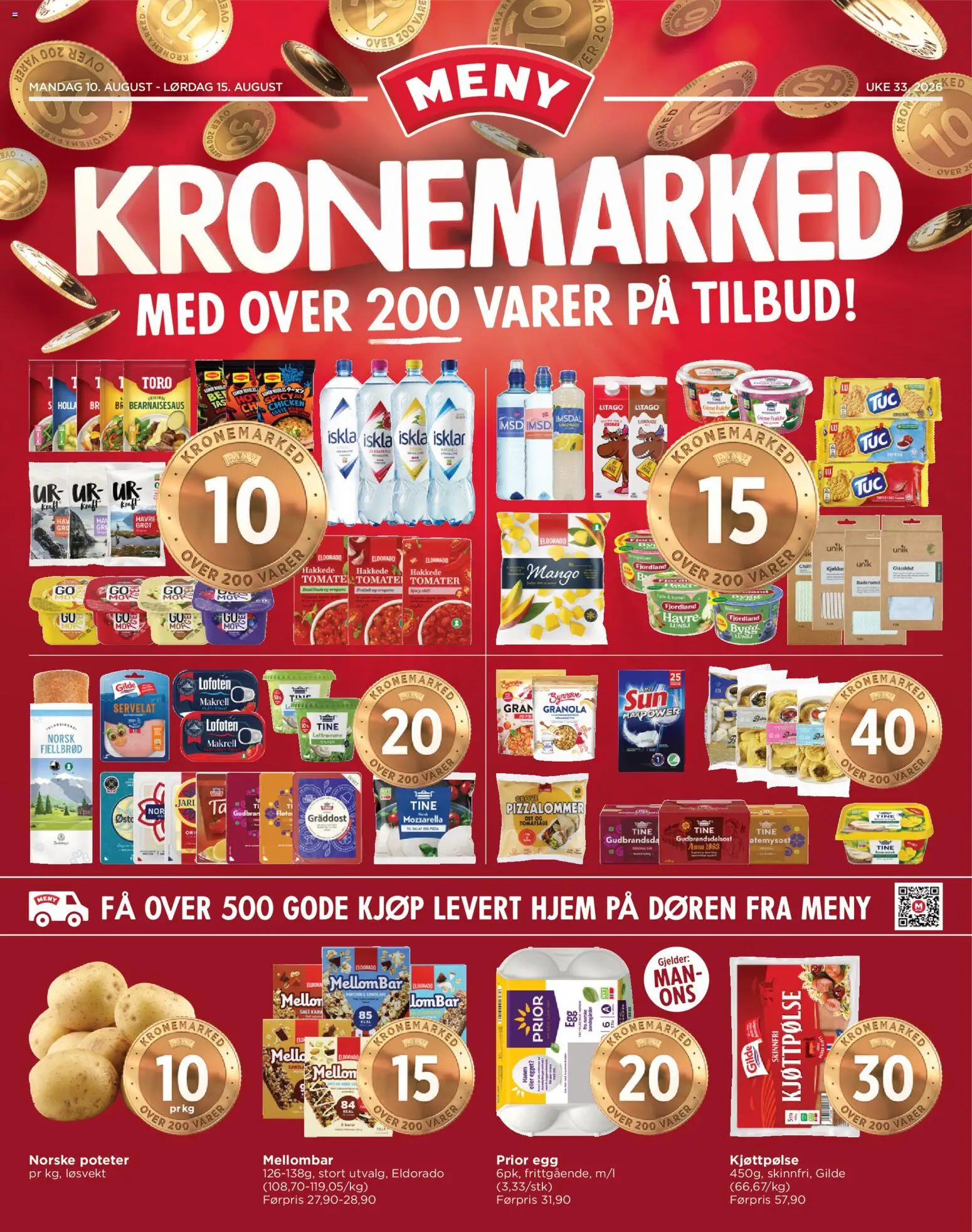 {H1} | Side: 1 | Produkter: Fjordland, Bearnaisesaus, Fjellbrød, Makrell